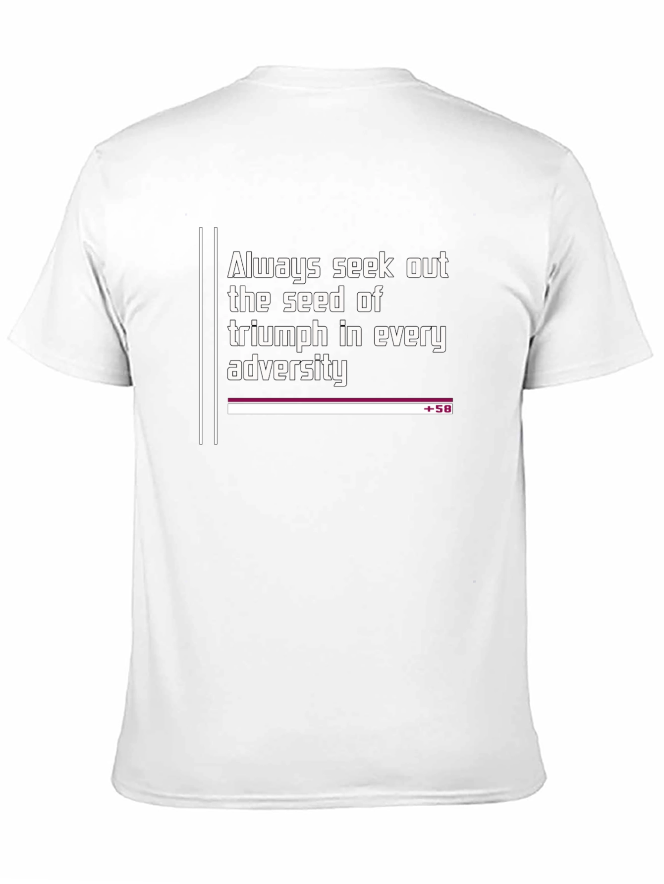 Inspirational Black T-Shirt - Seek Triumph