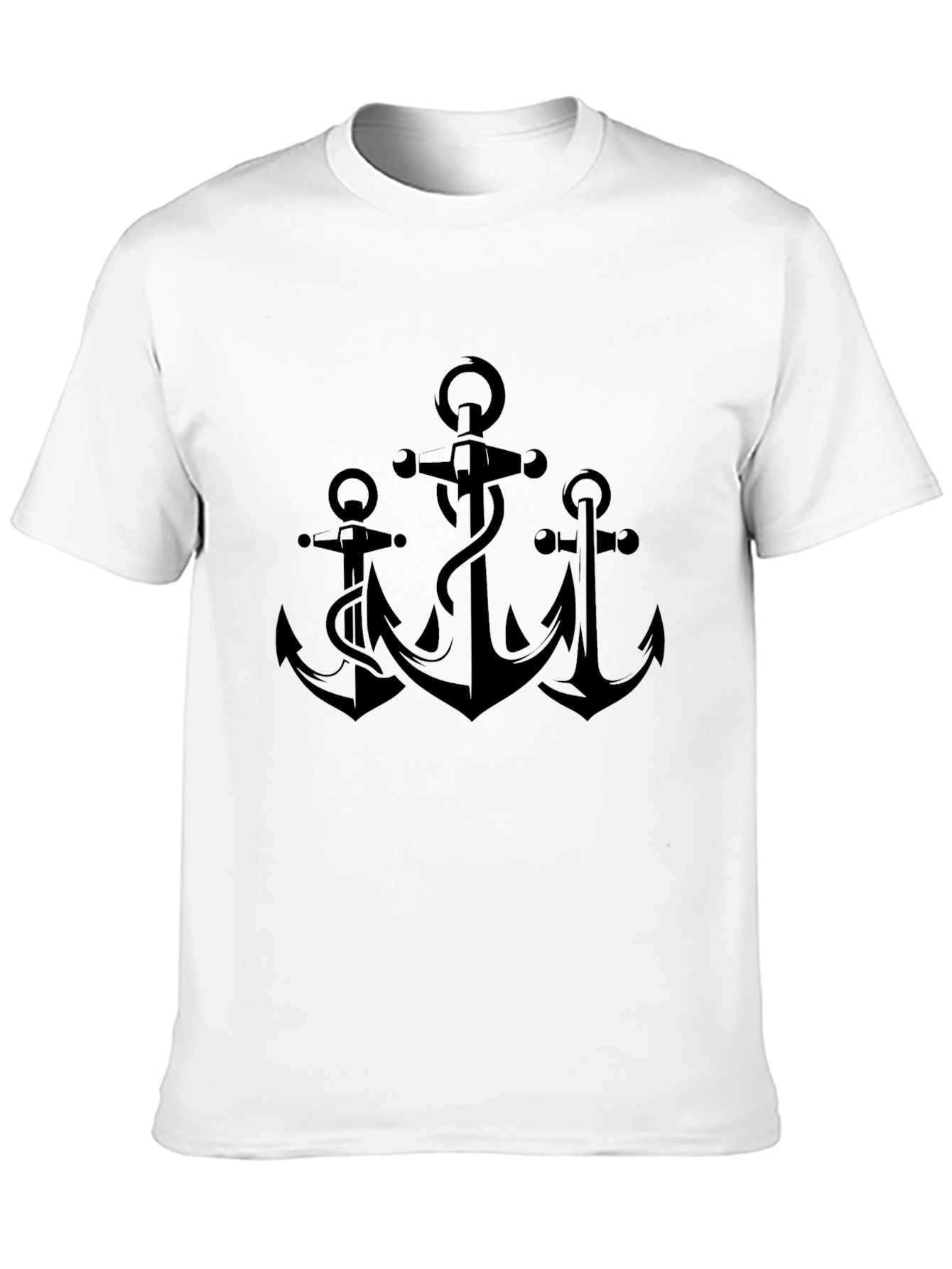Anchor Graphic Black T-Shirt - Maritime Style