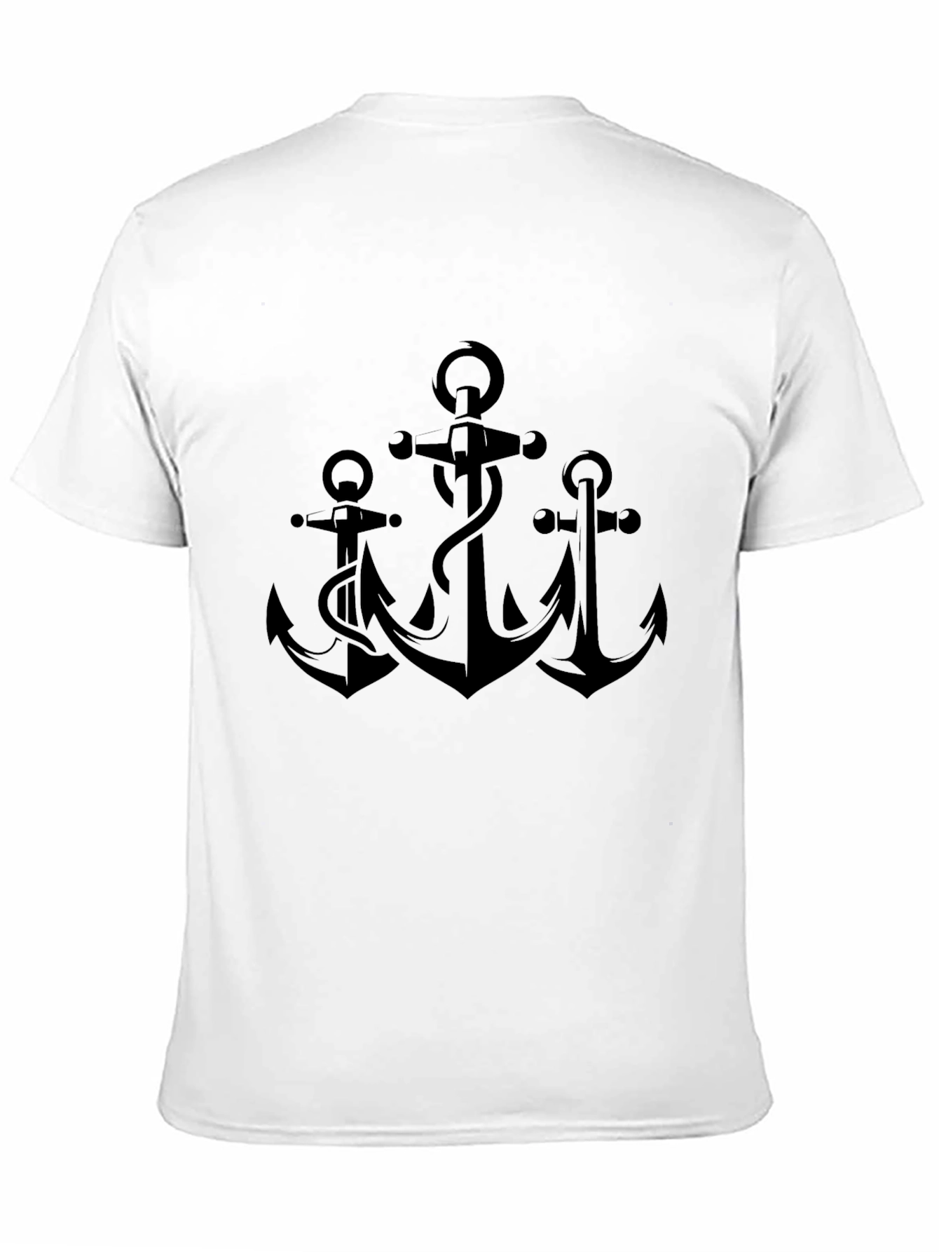 Anchor Graphic Black T-Shirt - Maritime Style
