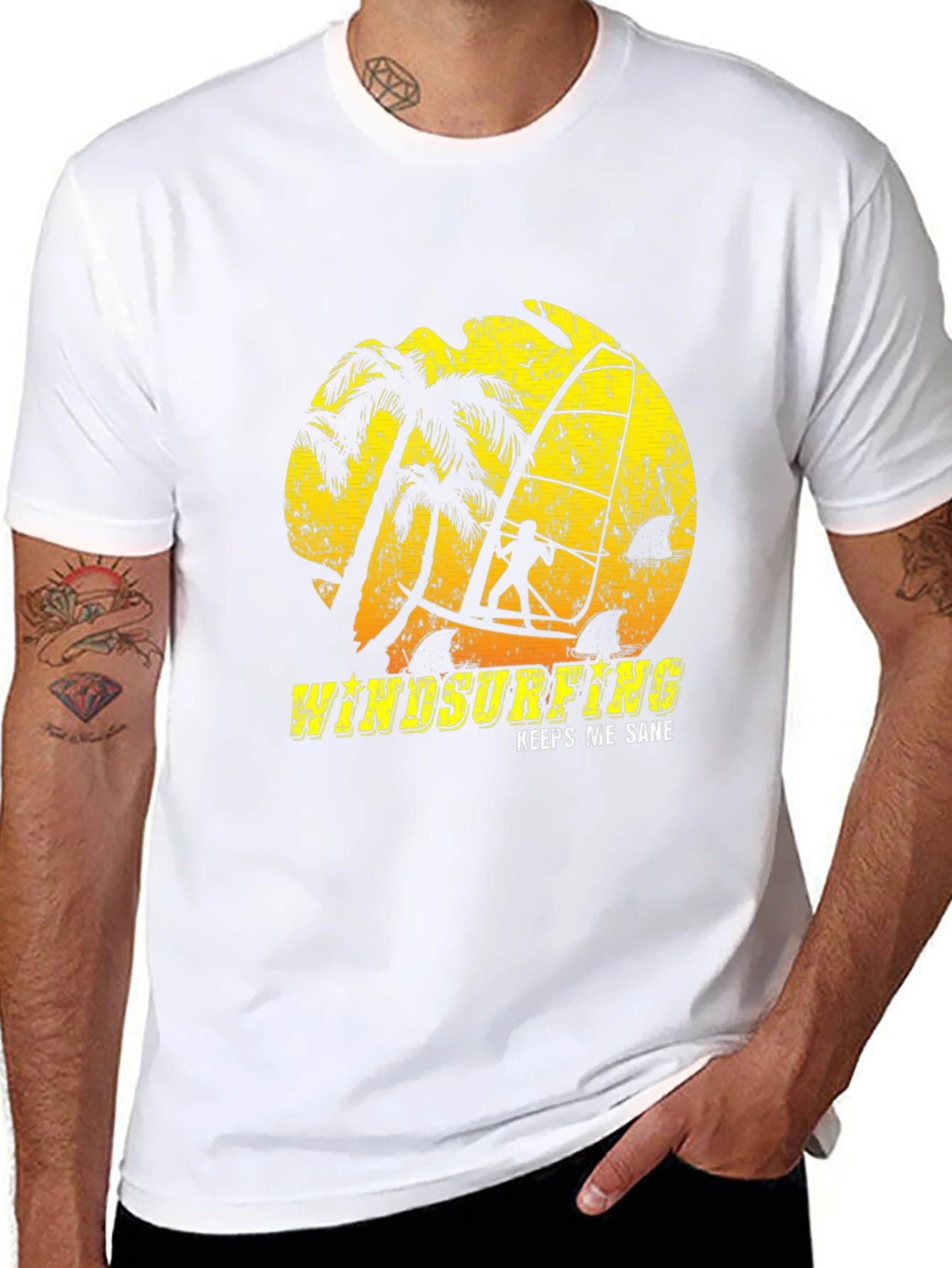 Windsurfing Graphic Tee: Keeps Me Sane