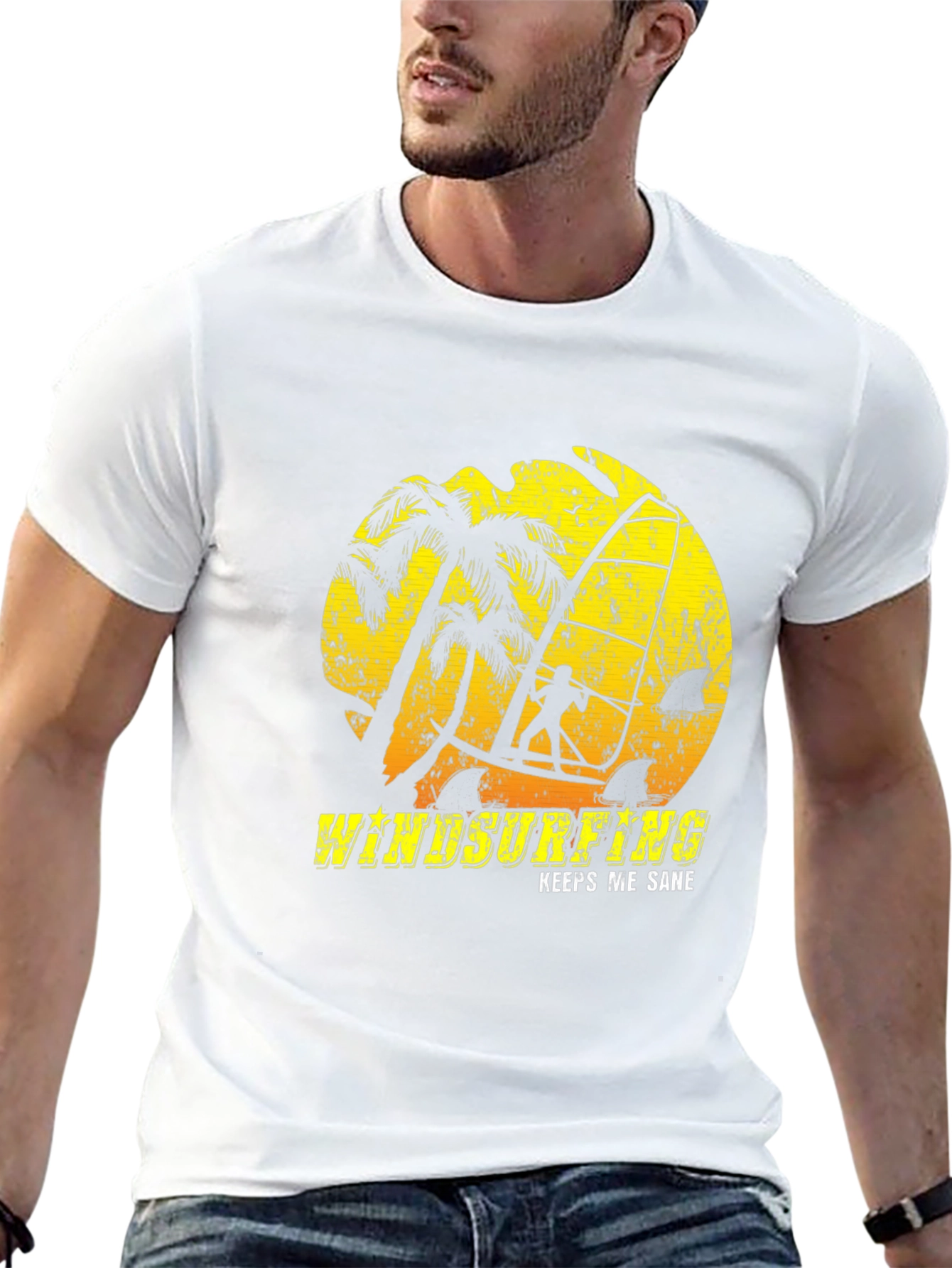 Windsurfing Graphic Tee: Keeps Me Sane