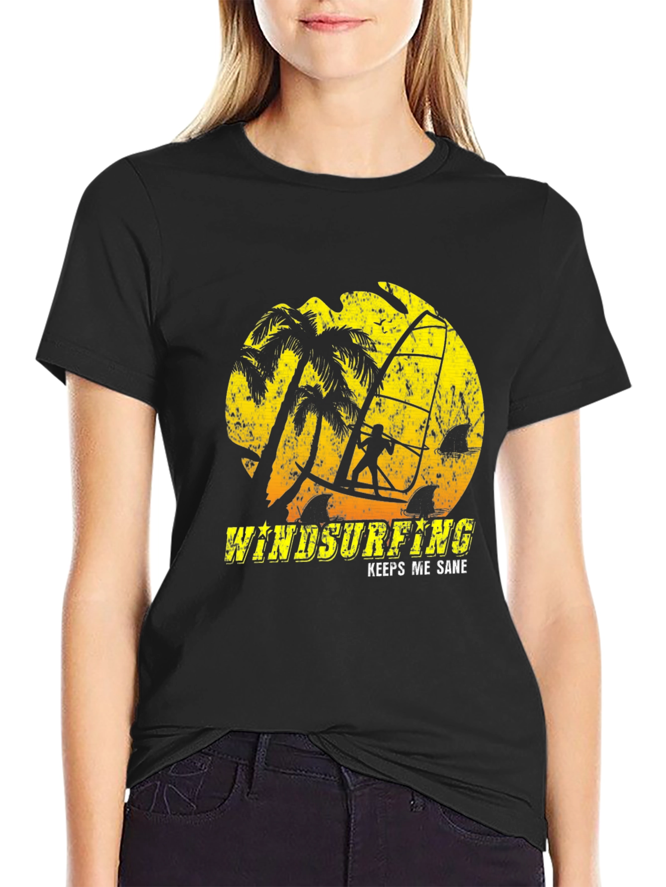Windsurfing Graphic Tee: Keeps Me Sane