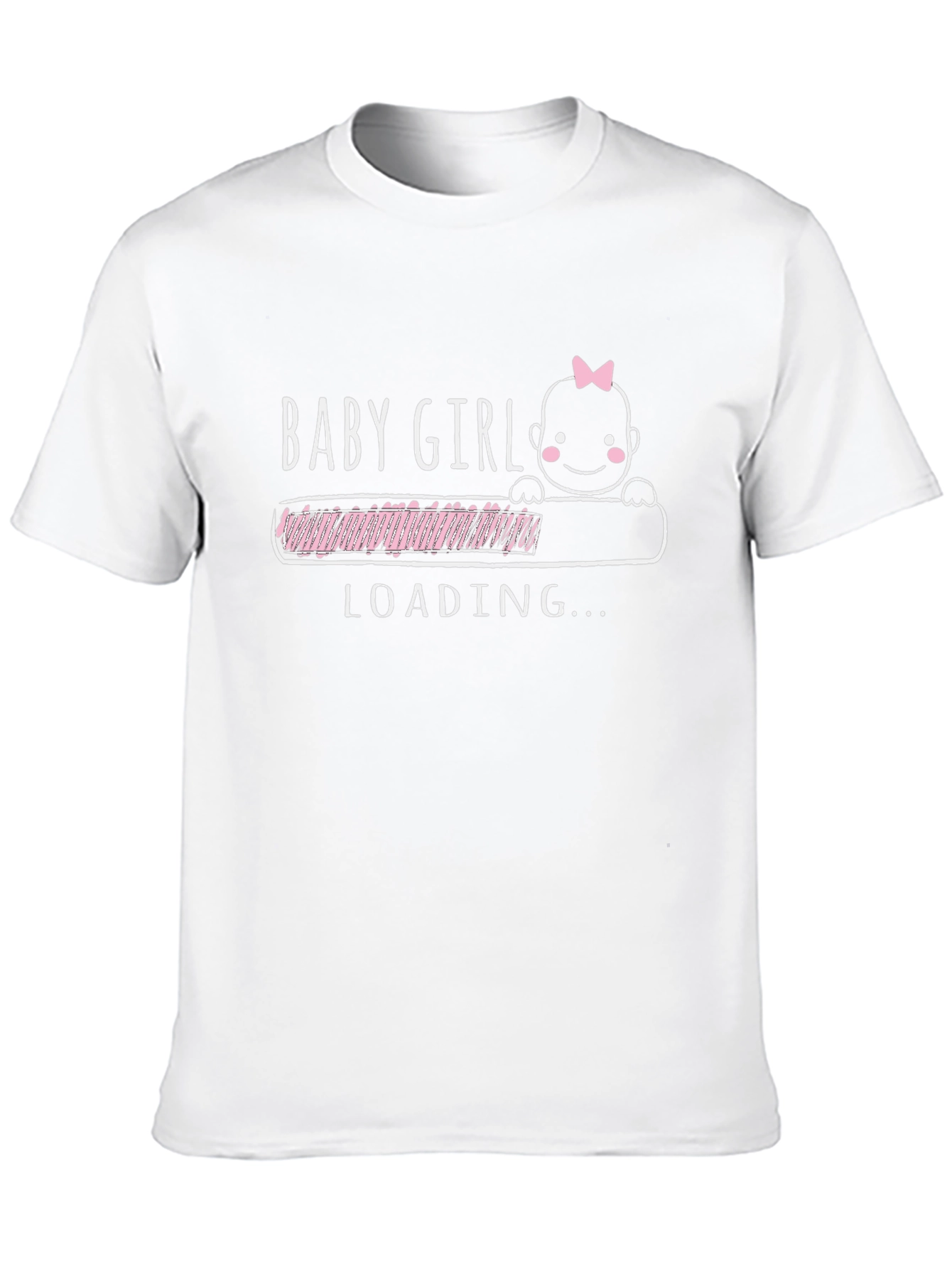 Baby Girl Loading T-Shirt - Pregnancy Announcement Tee