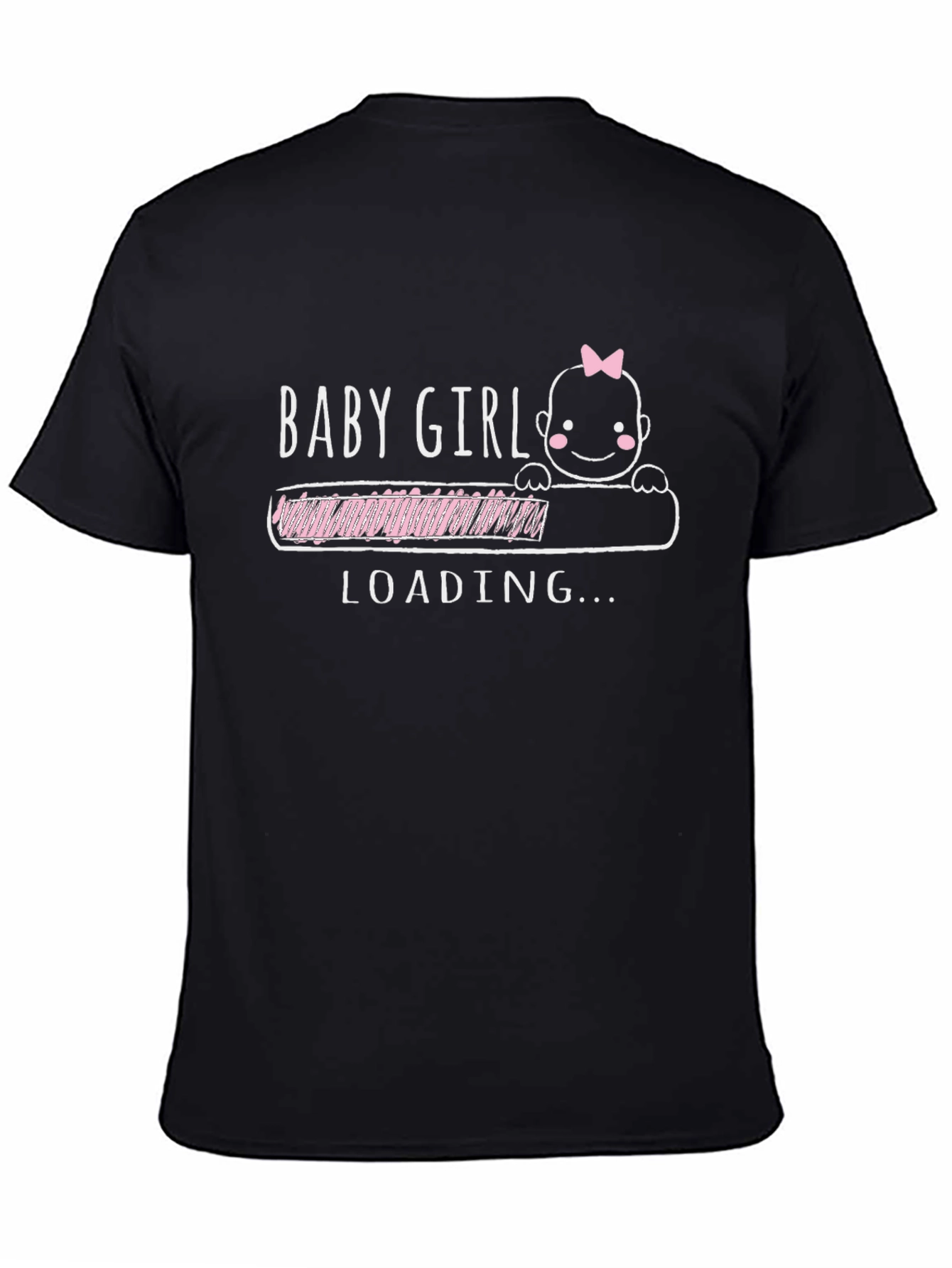 Baby Girl Loading T-Shirt - Pregnancy Announcement Tee