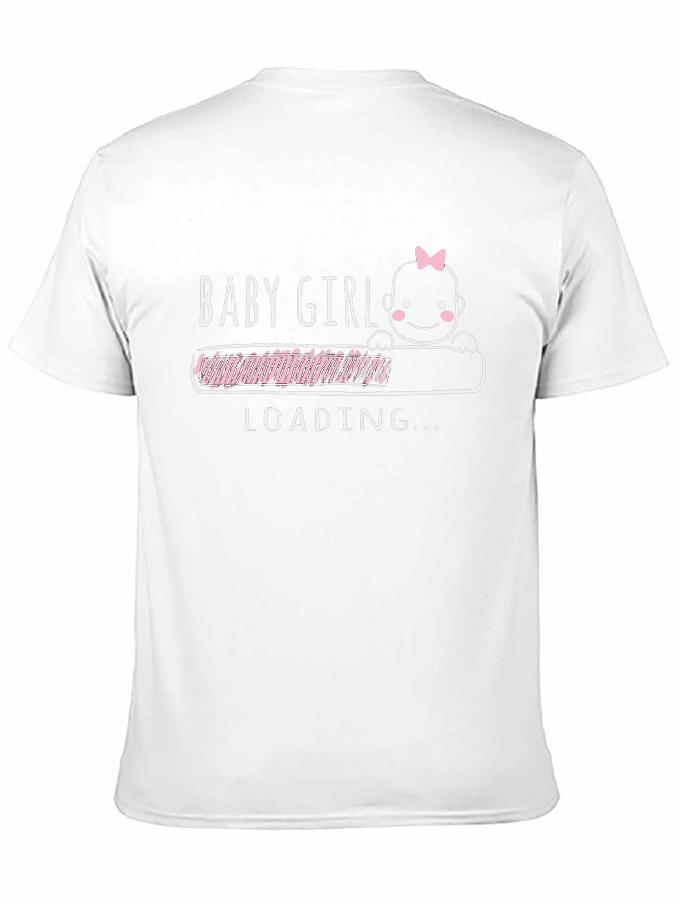 Baby Girl Loading T-Shirt - Pregnancy Announcement Tee