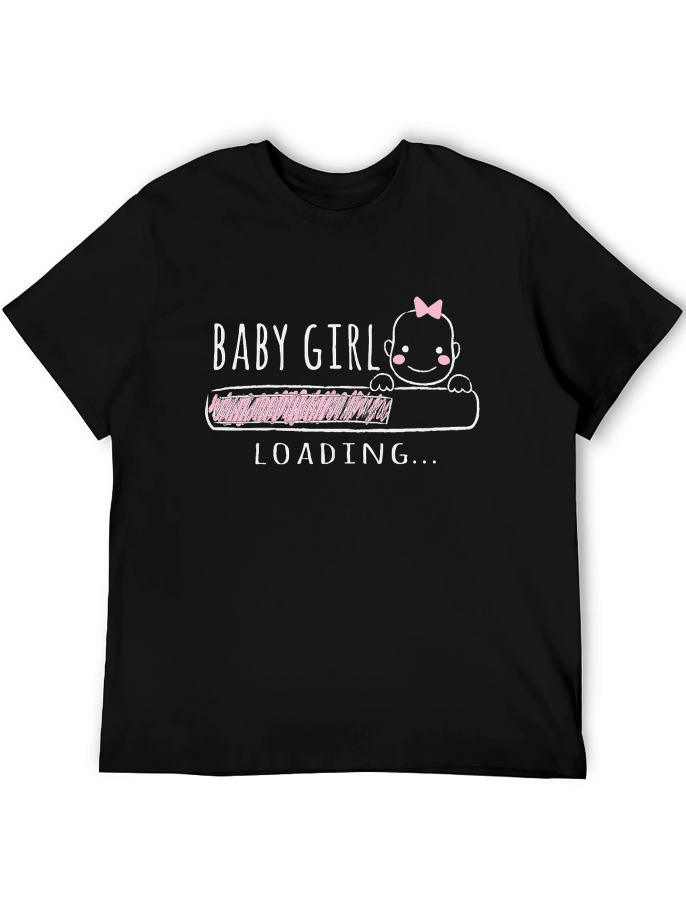 Baby Girl Loading T-Shirt - Pregnancy Announcement Tee