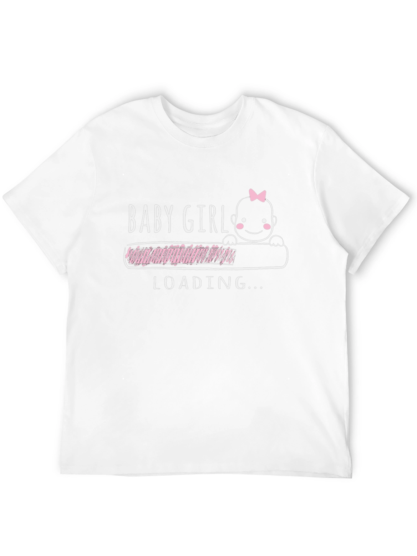 Baby Girl Loading T-Shirt - Pregnancy Announcement Tee