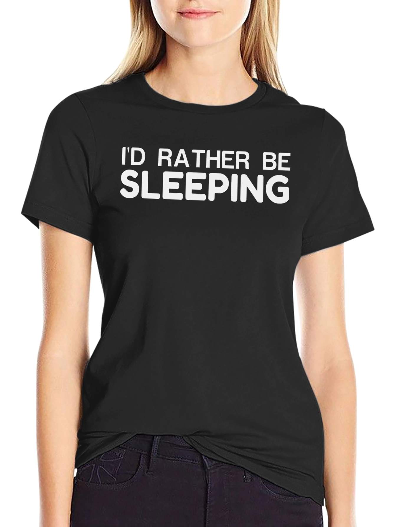 Id Rather Be Sleeping T-Shirt - Funny Slogan Tee