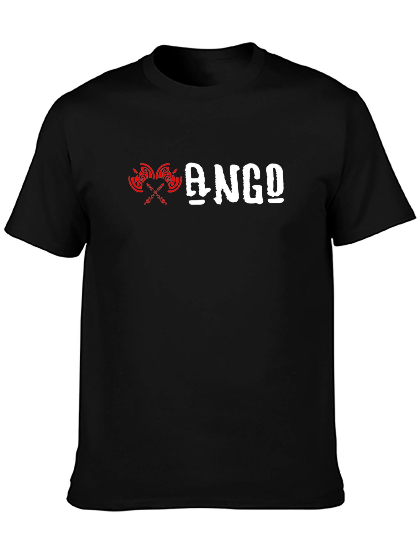 ANGO Graphic Tee - Black Short Sleeve Shirt
