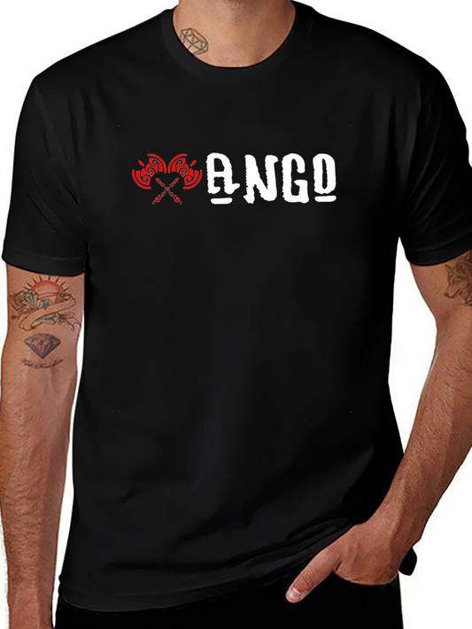 ANGO Graphic Tee - Black Short Sleeve Shirt