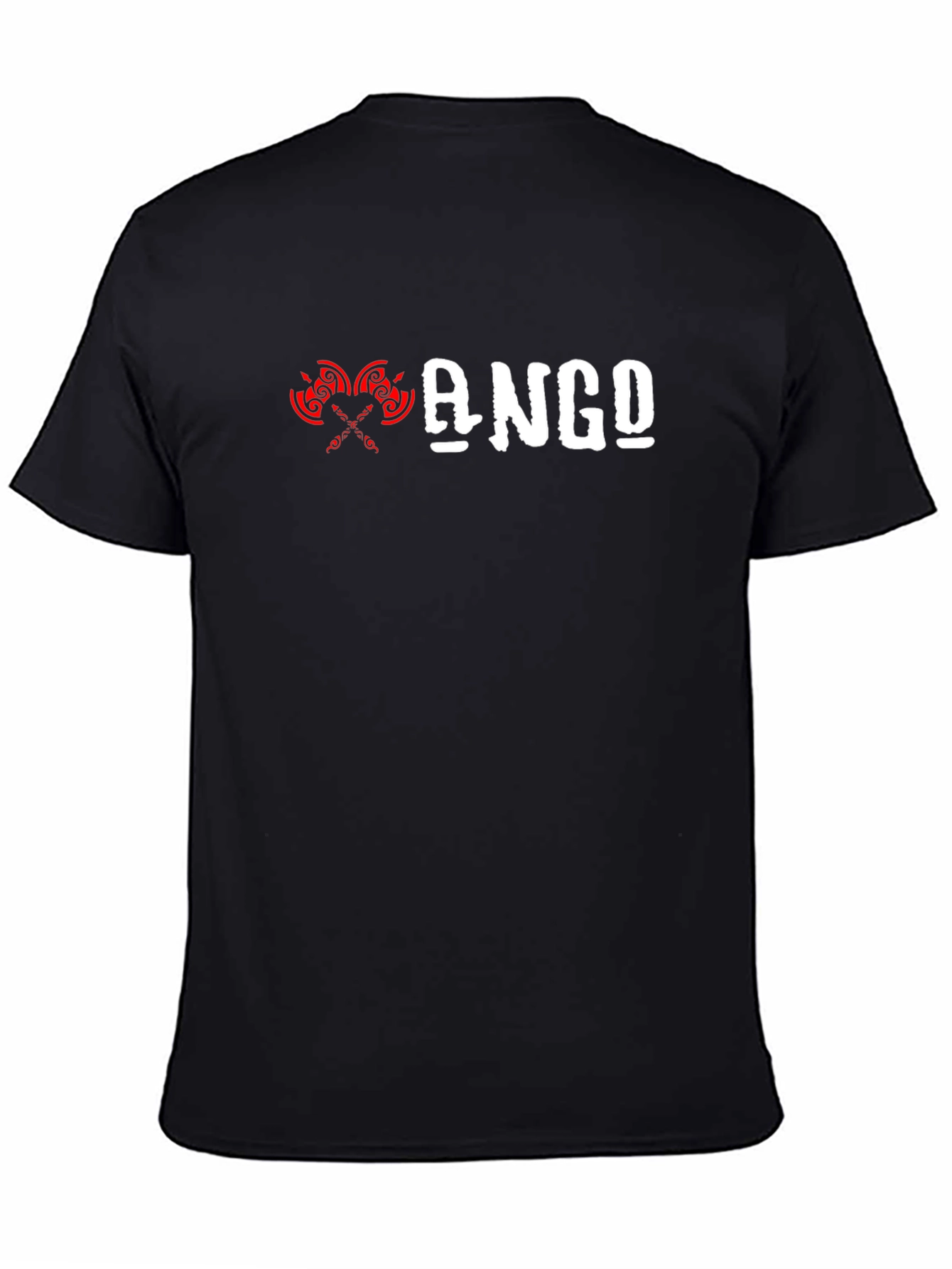 ANGO Graphic Tee - Black Short Sleeve Shirt