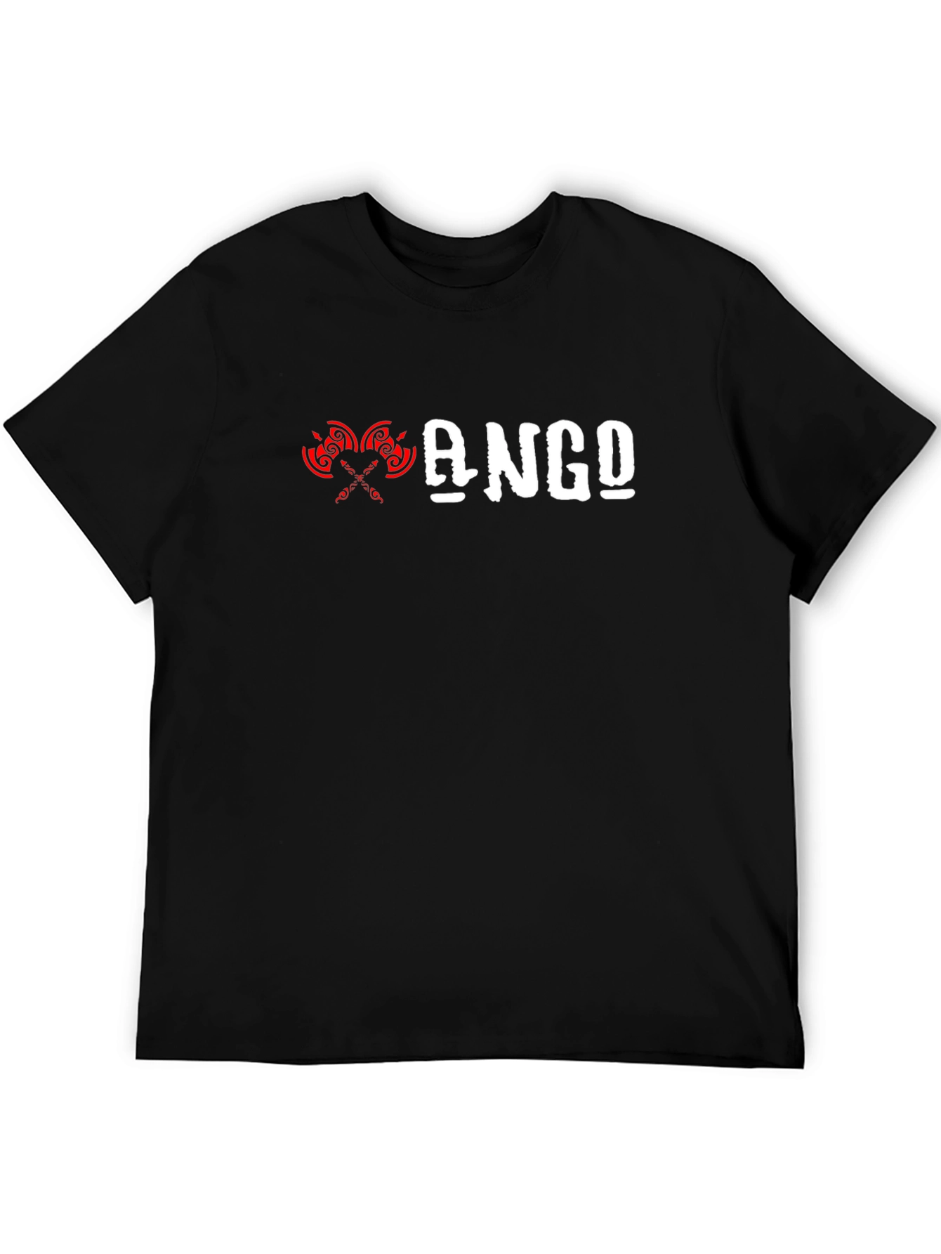 ANGO Graphic Tee - Black Short Sleeve Shirt