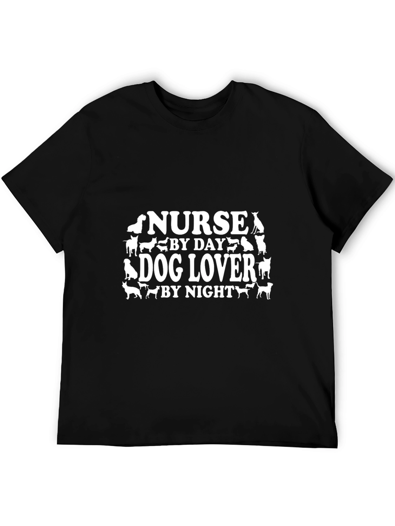 Nurse Dog Lover T-Shirt - Black