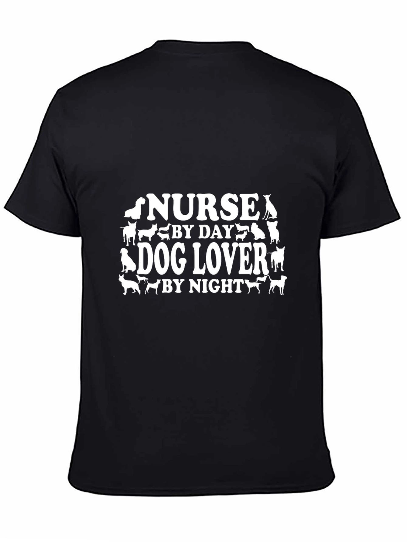 Nurse Dog Lover T-Shirt - Black