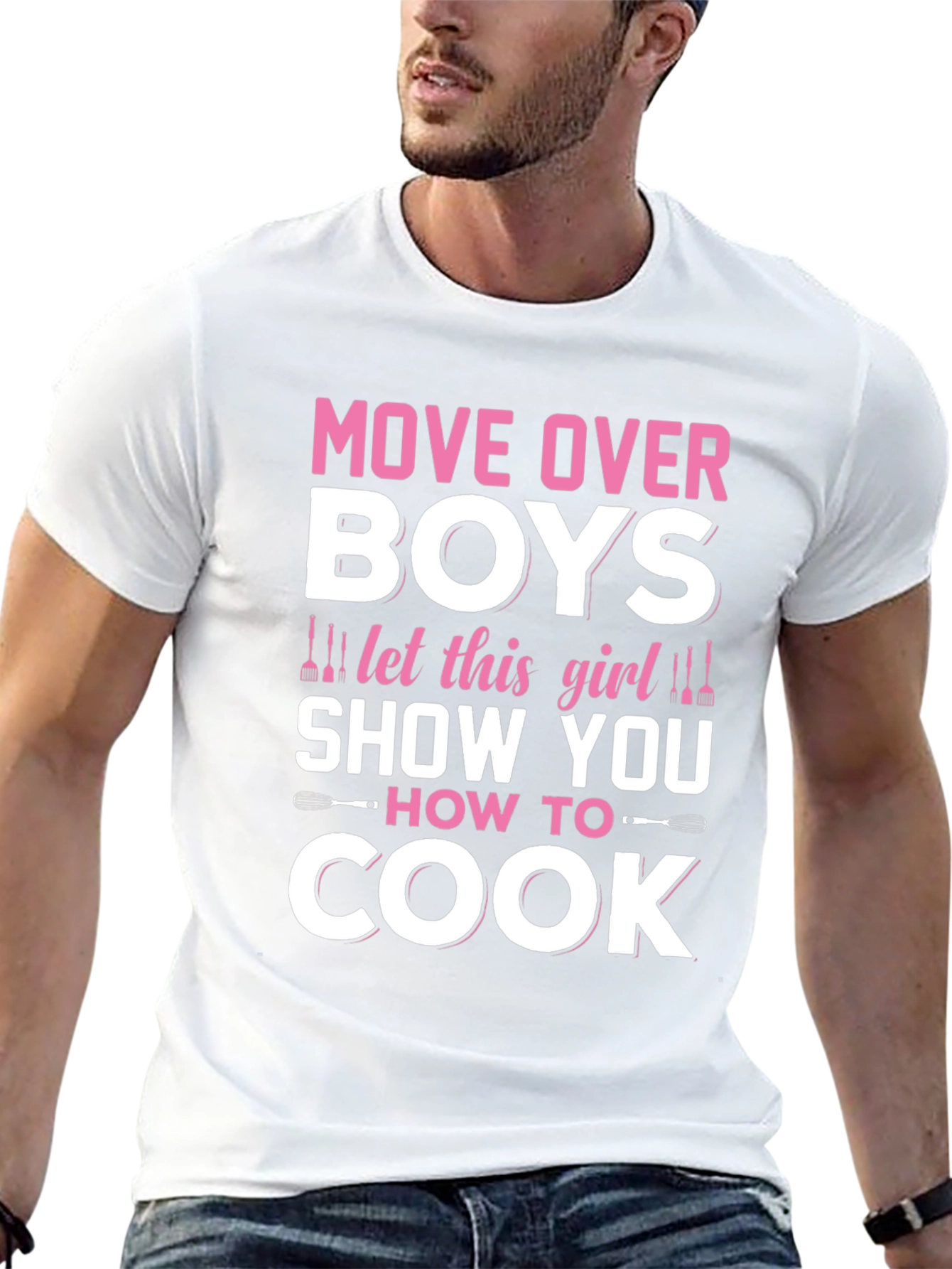 Move Over Boys Girls Can Cook Too T-Shirt