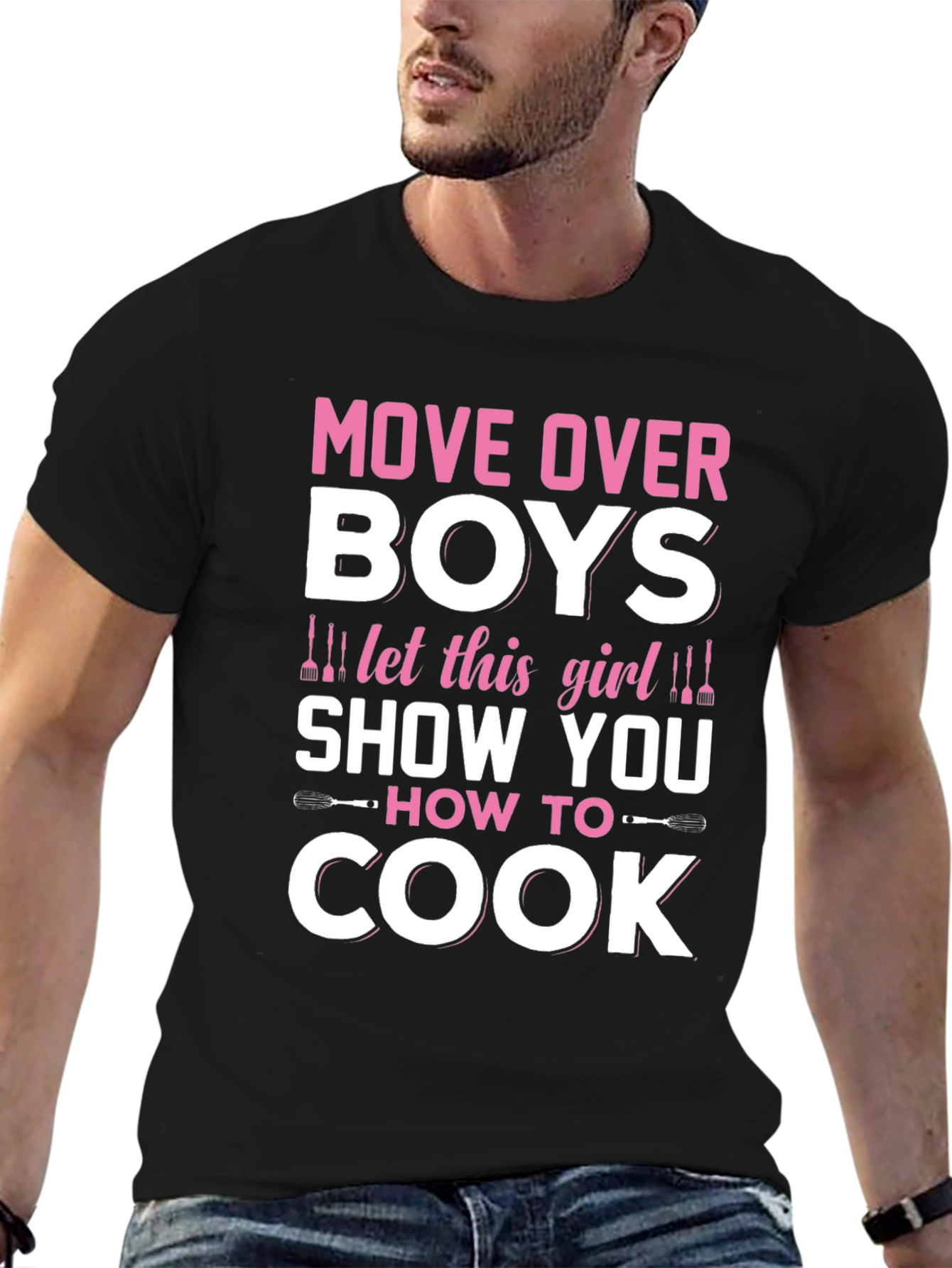 Move Over Boys Girls Can Cook Too T-Shirt