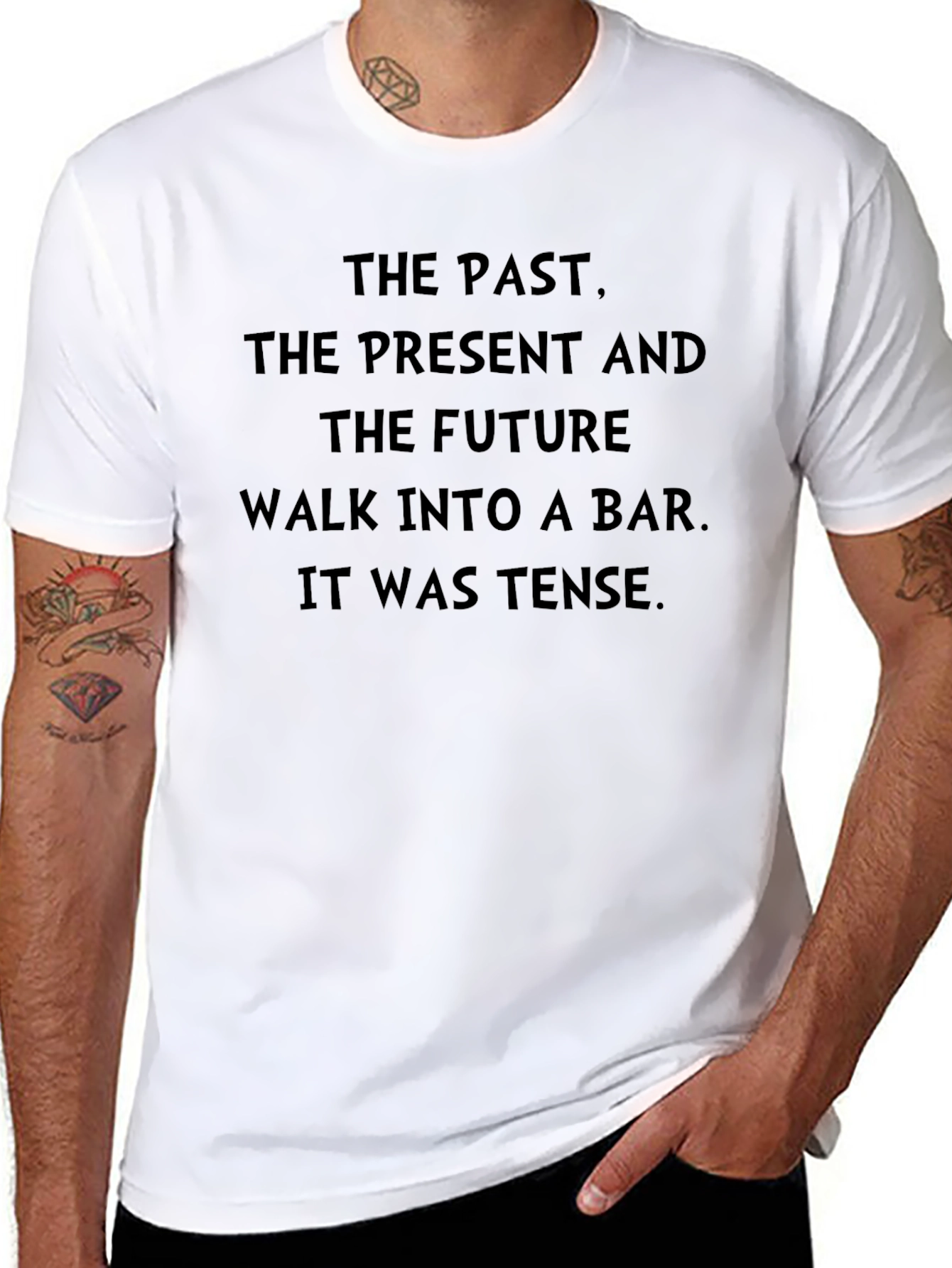 Tense Future Present Past Bar Humor T-Shirt