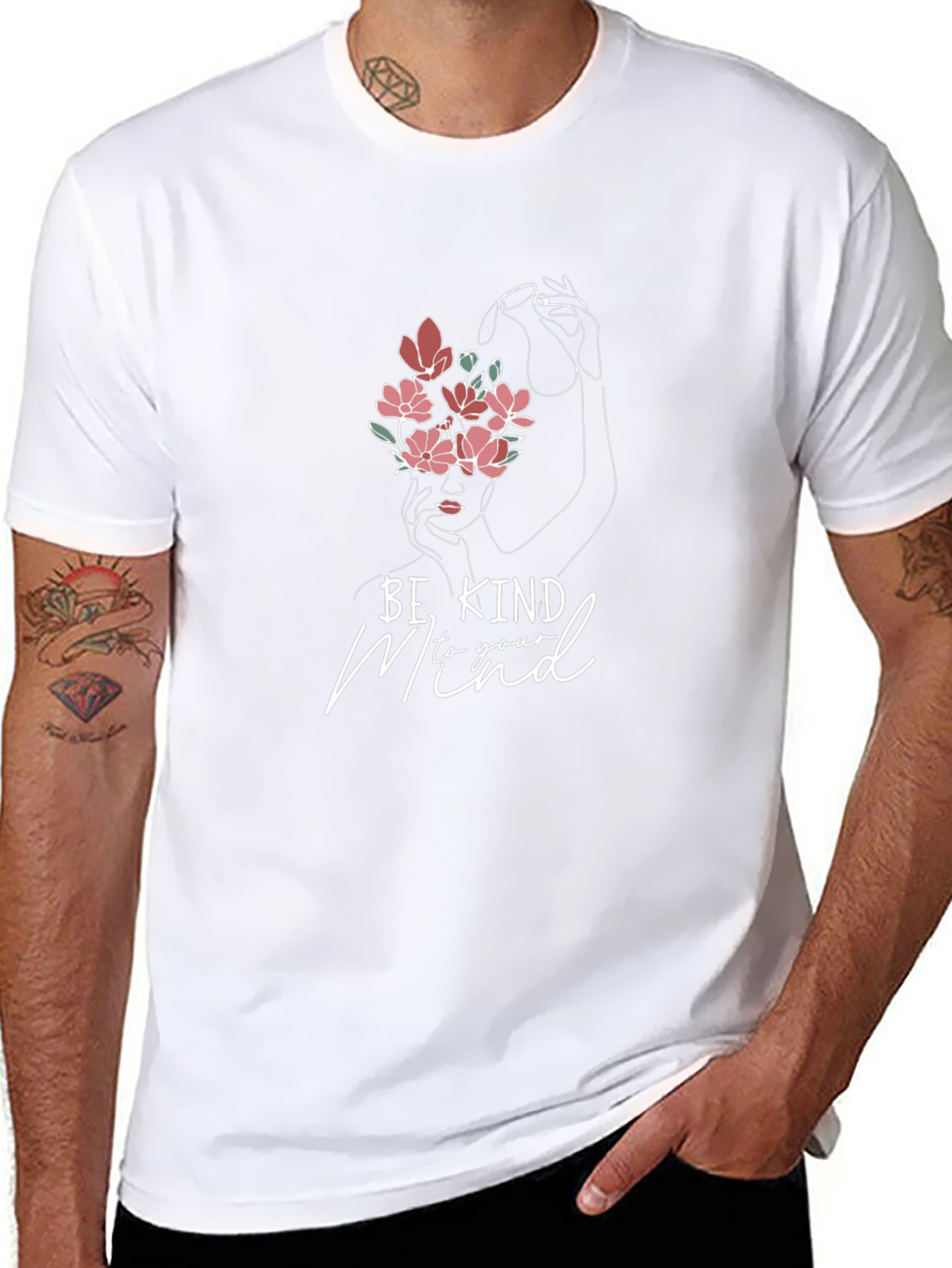 Be Kind to Your Mind Graphic Tee - Black