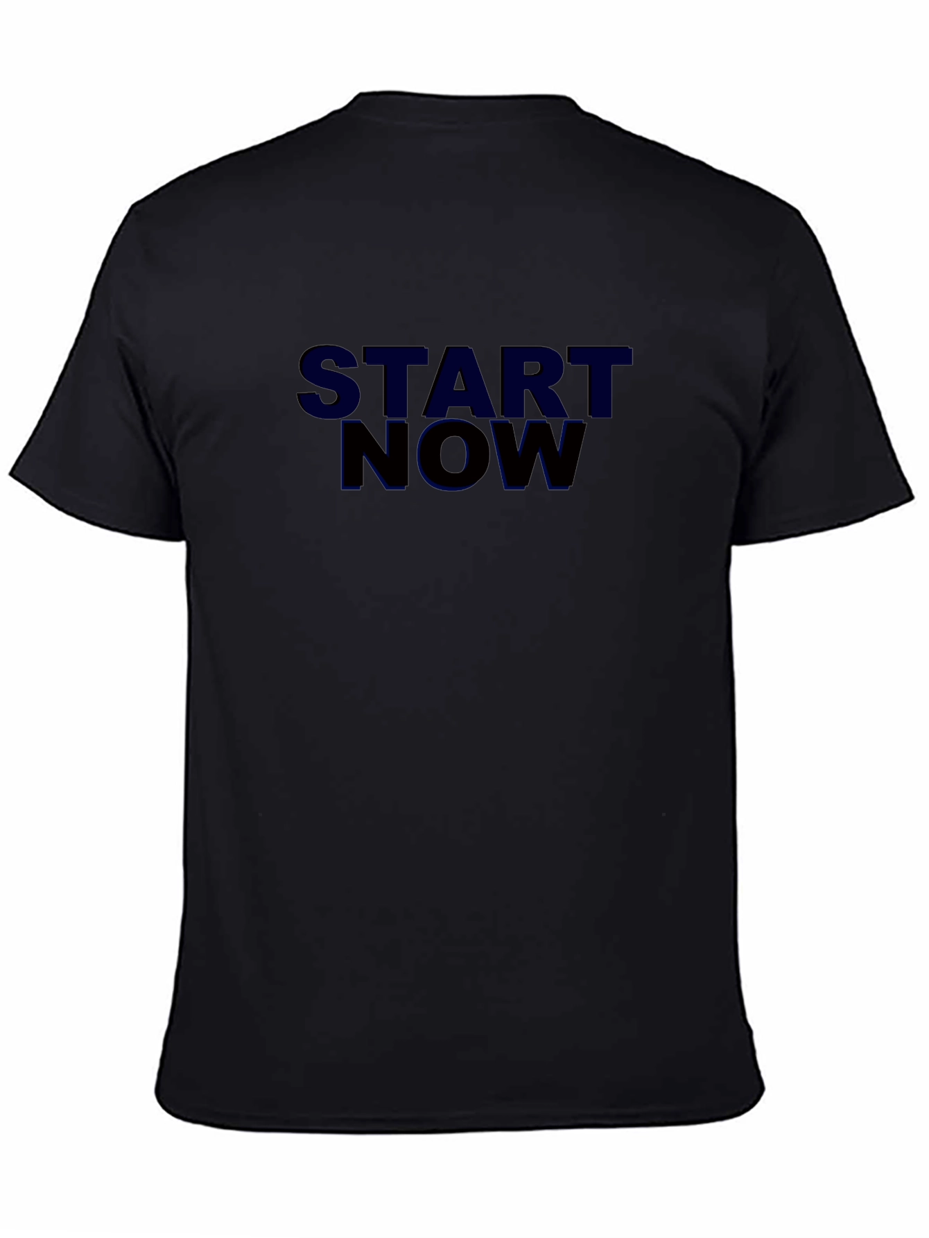 Start Now Black T-Shirt - Motivational Tee