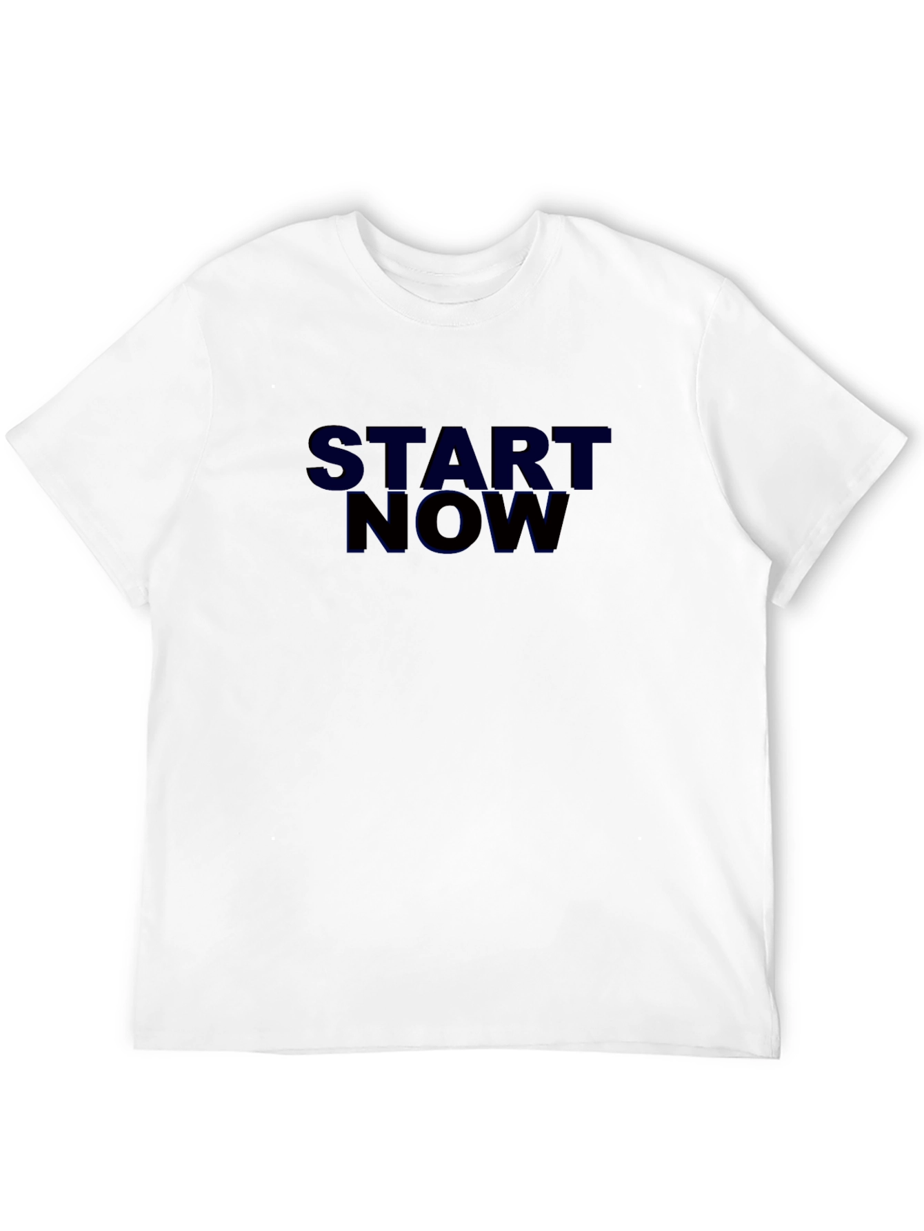 Start Now Black T-Shirt - Motivational Tee
