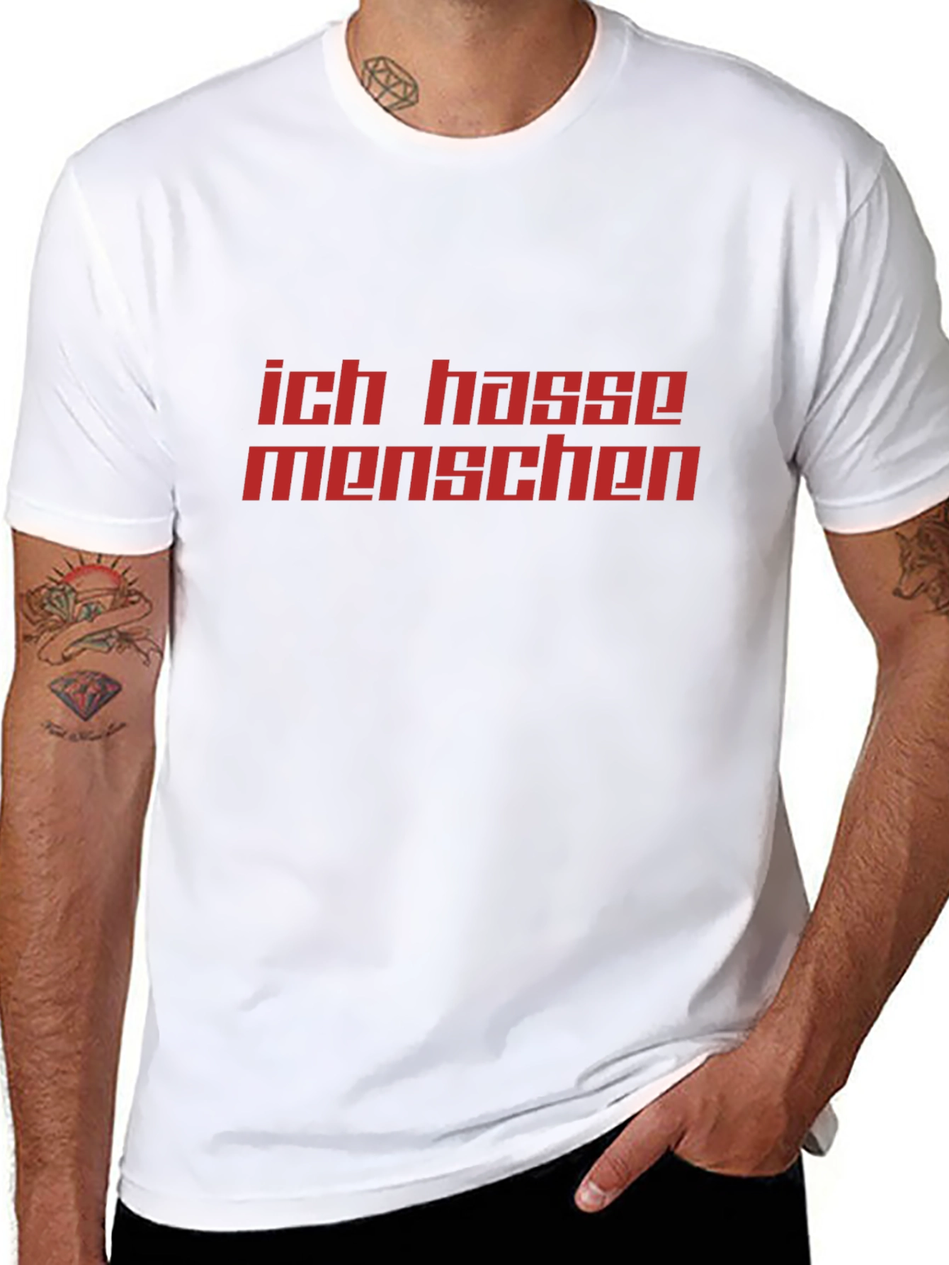 Ich Hasse Menschen T-Shirt - Bold Statement Tee