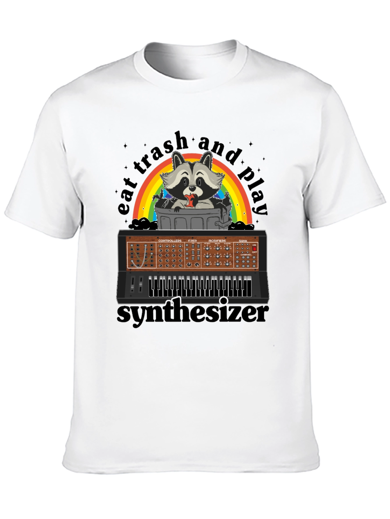 Eat Trash & Play Synthesizer T-Shirt