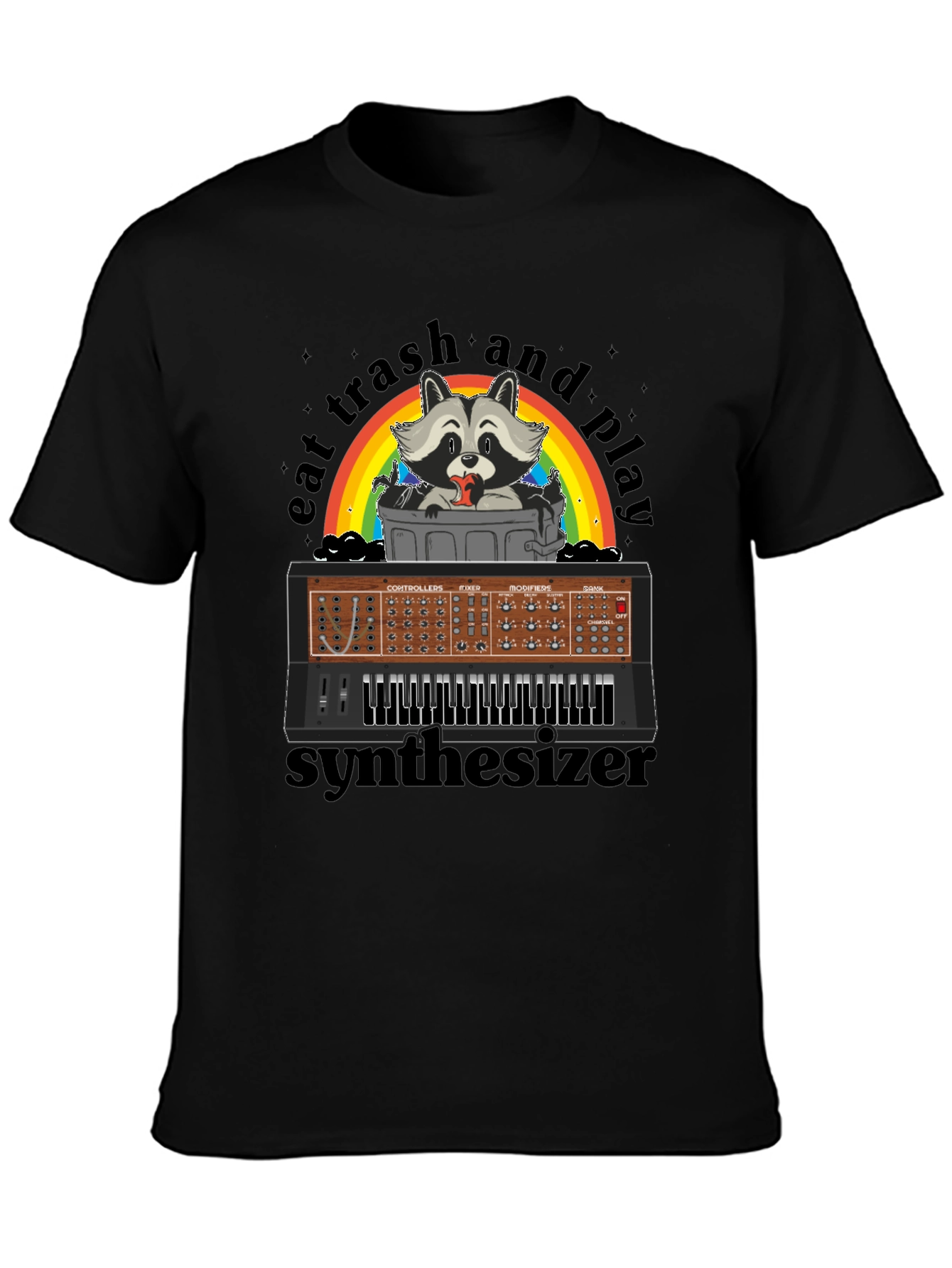 Eat Trash & Play Synthesizer T-Shirt