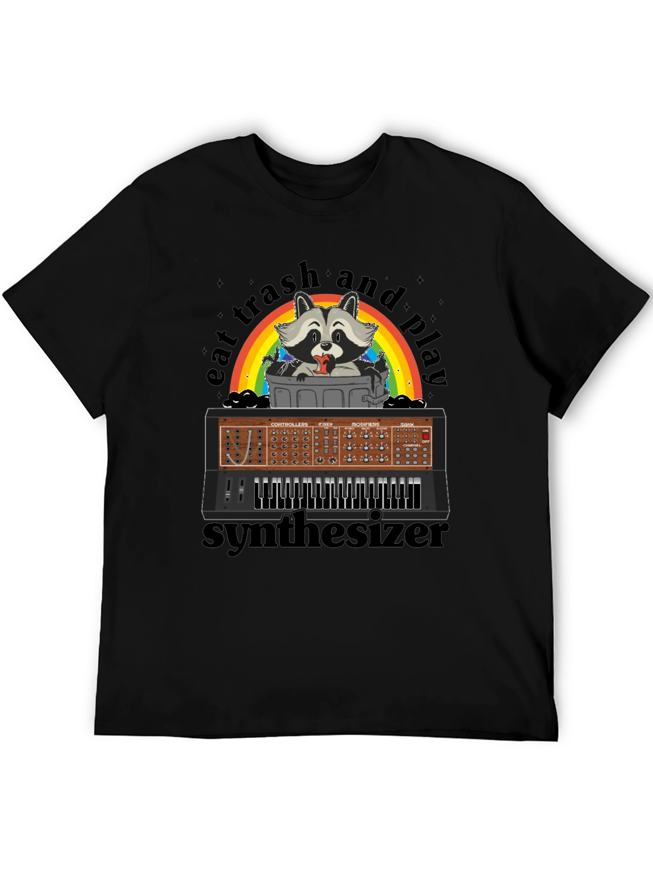 Eat Trash & Play Synthesizer T-Shirt