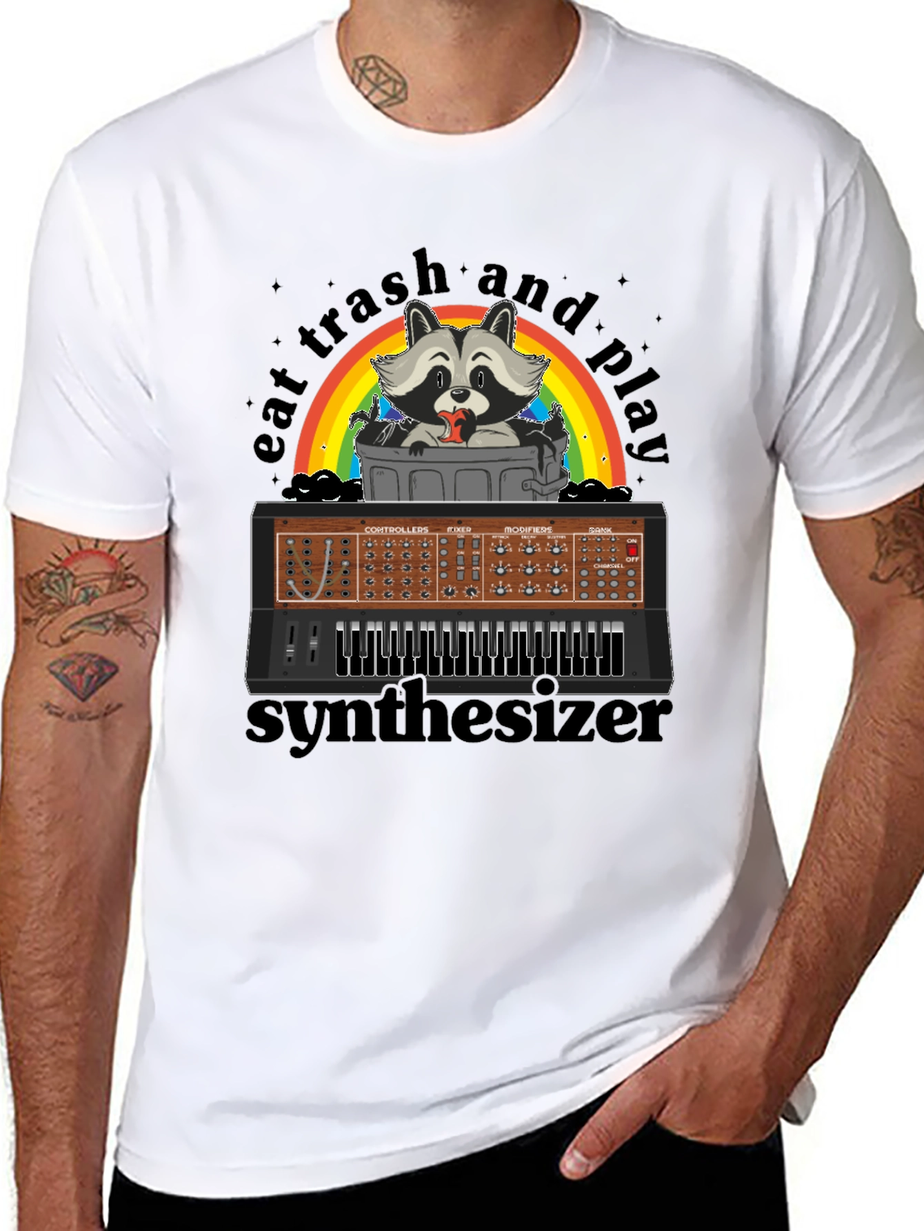 Eat Trash & Play Synthesizer T-Shirt