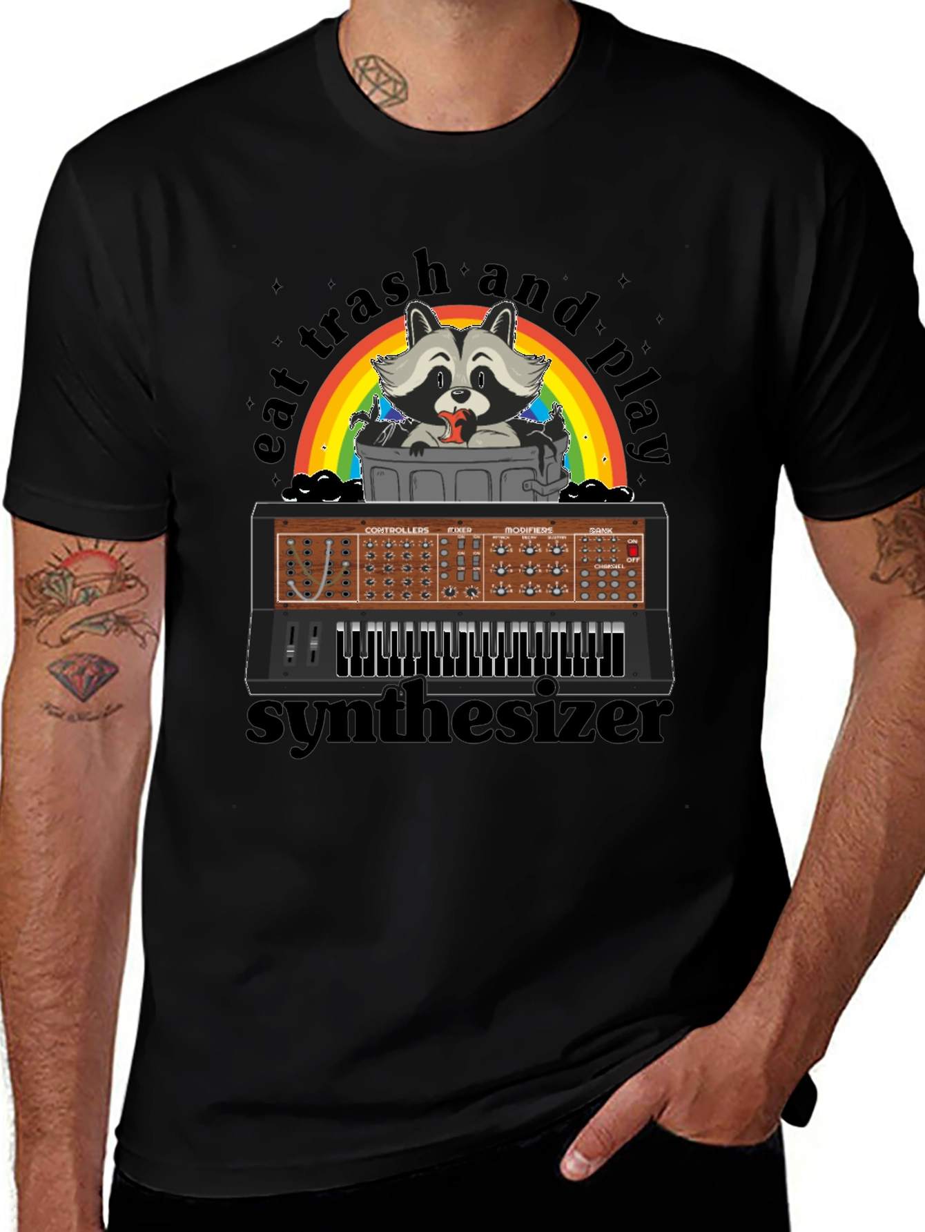 Eat Trash & Play Synthesizer T-Shirt