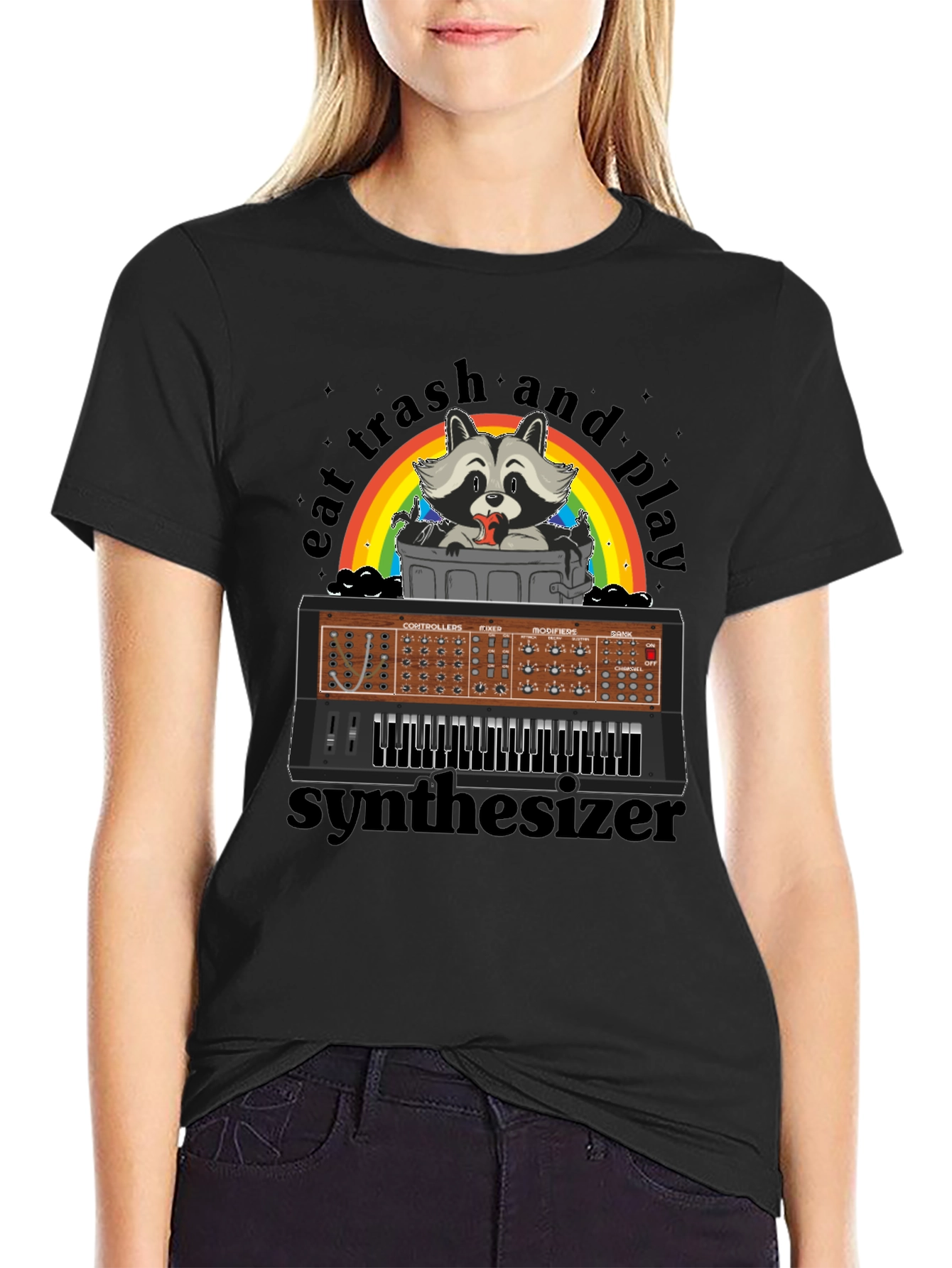 Eat Trash & Play Synthesizer T-Shirt