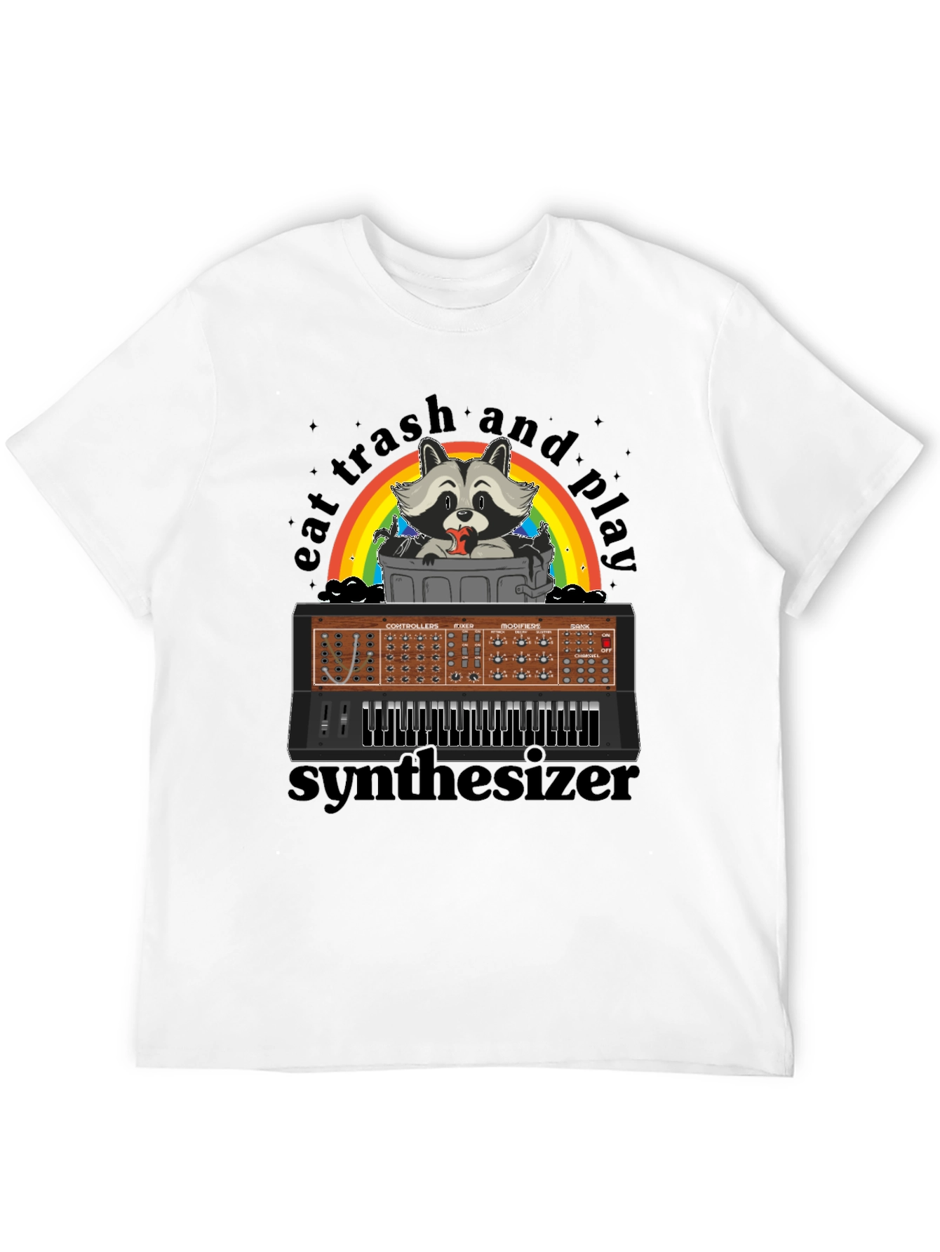 Eat Trash & Play Synthesizer T-Shirt