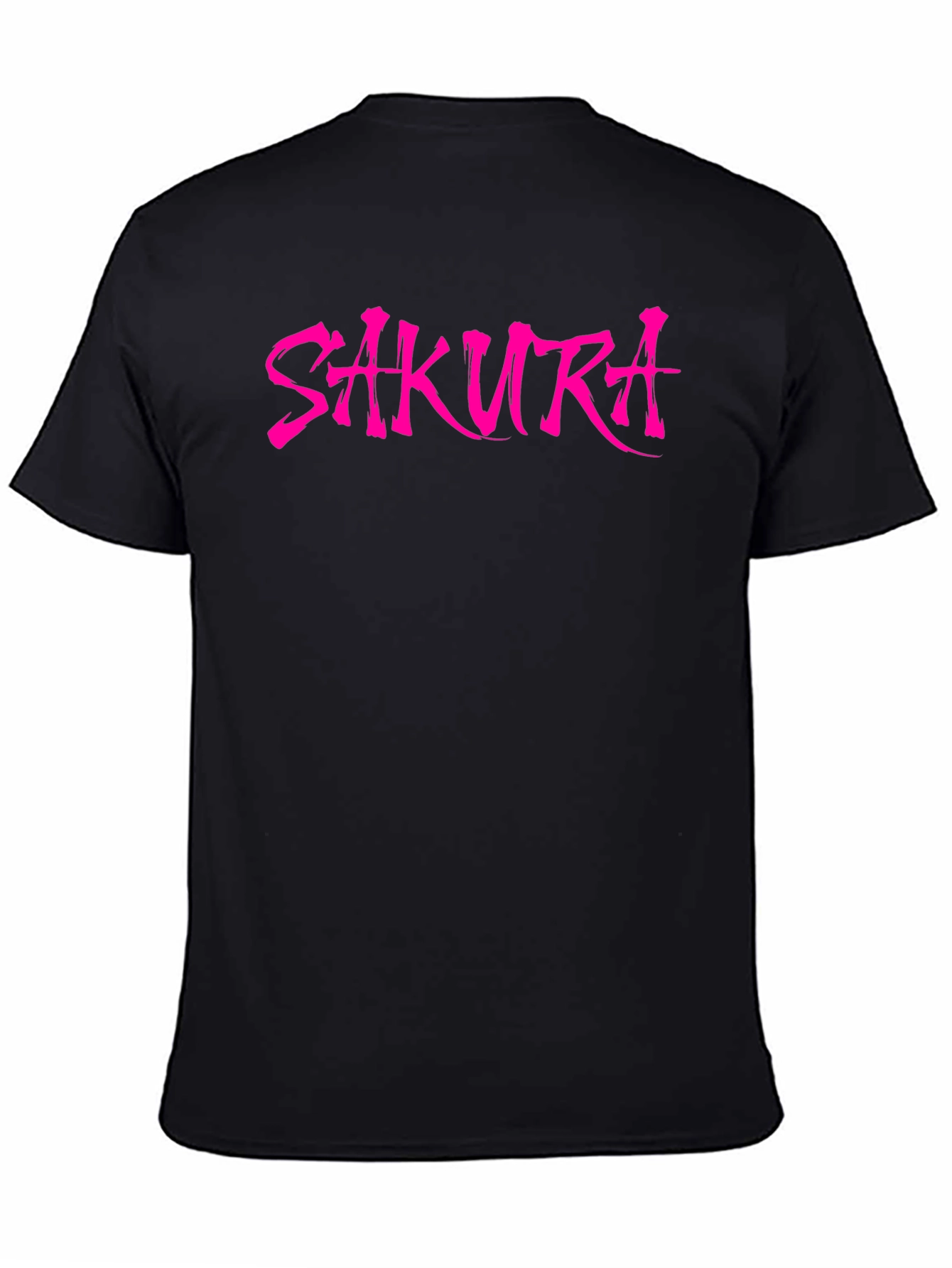 Sakura Graphic T-Shirt - Stylish Pink on Black