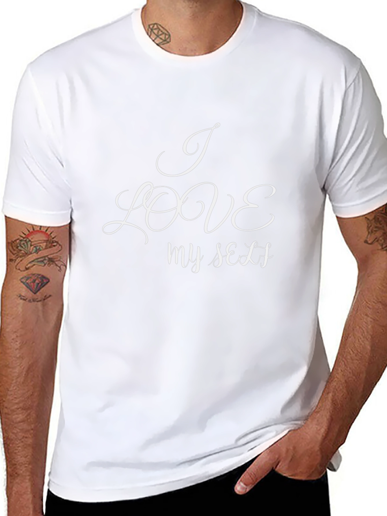 I Love Myself Black Graphic Tee