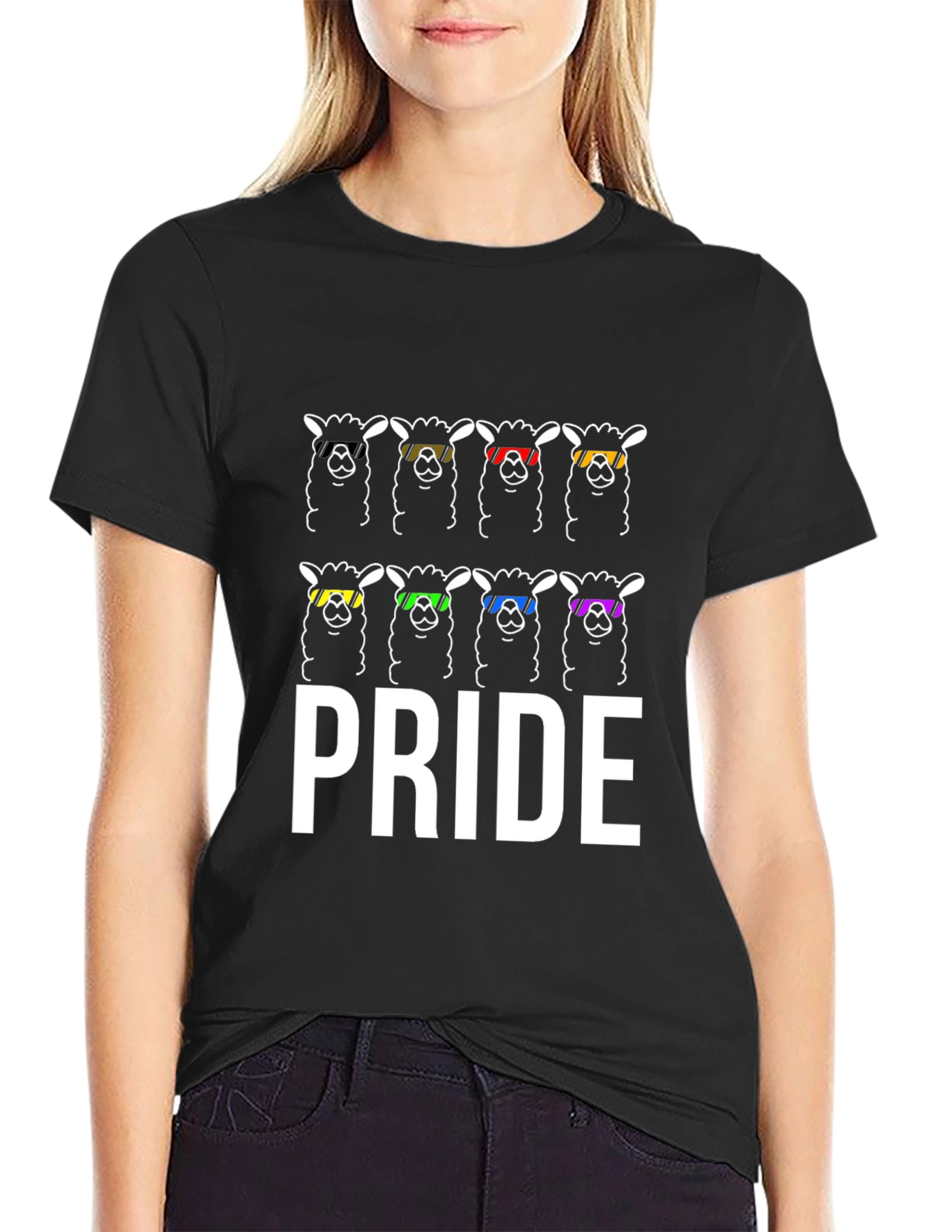Pride Llama T-Shirt - LGBTQ+ Rainbow Graphic Tee