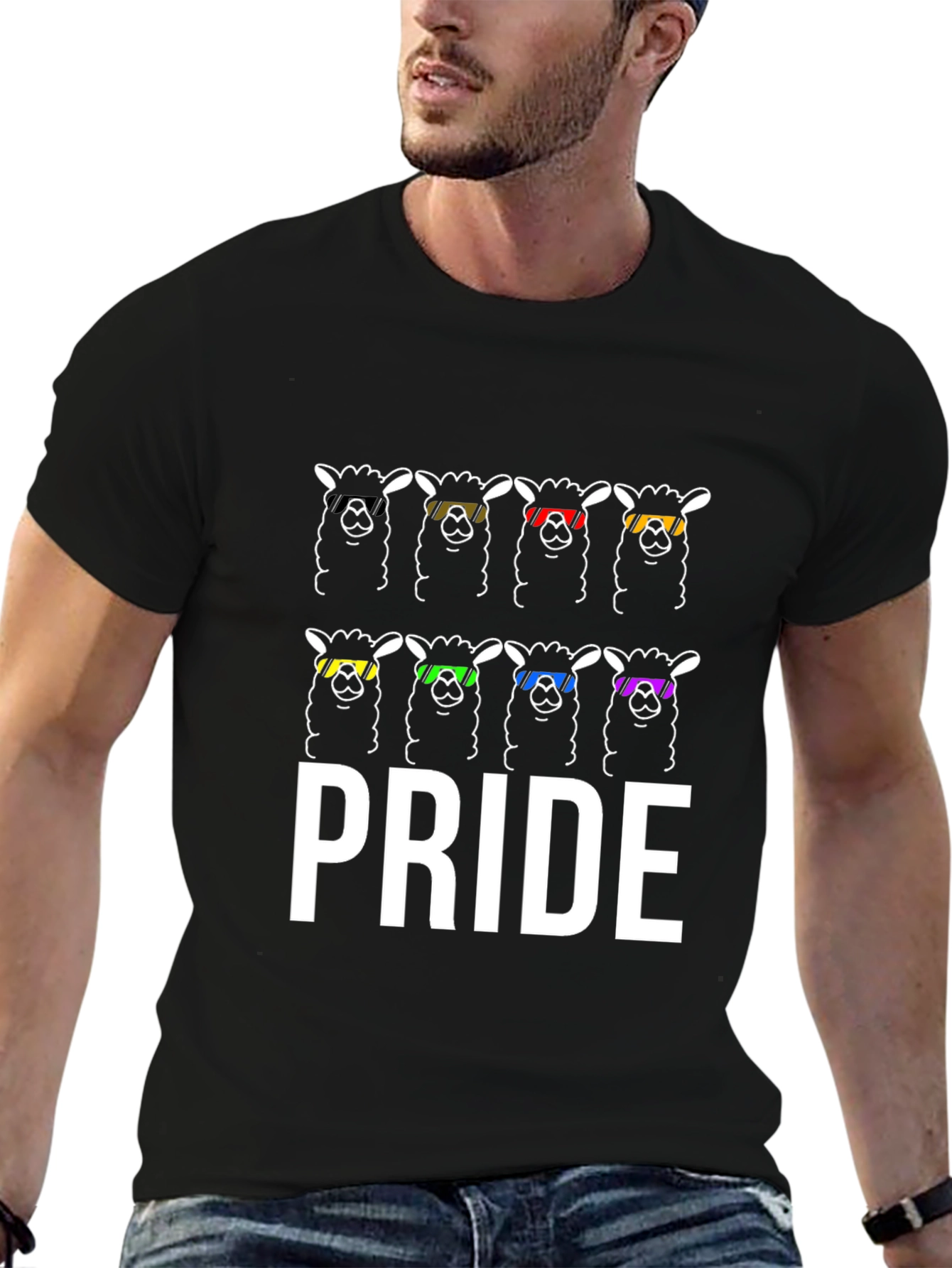 Pride Llama T-Shirt - LGBTQ+ Rainbow Graphic Tee