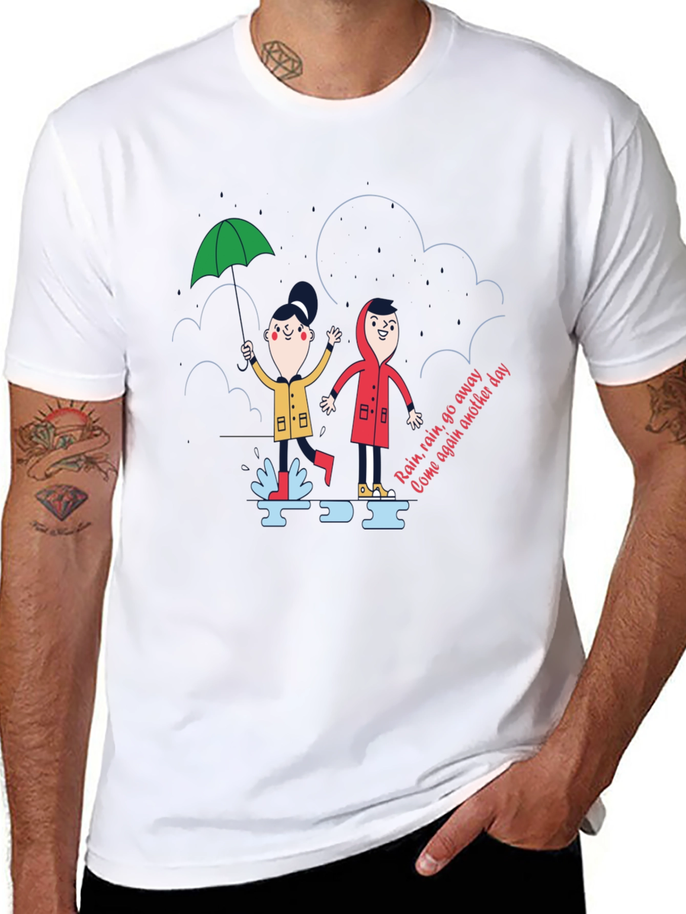 Rainy Day Fun T-Shirt: Kids at Play