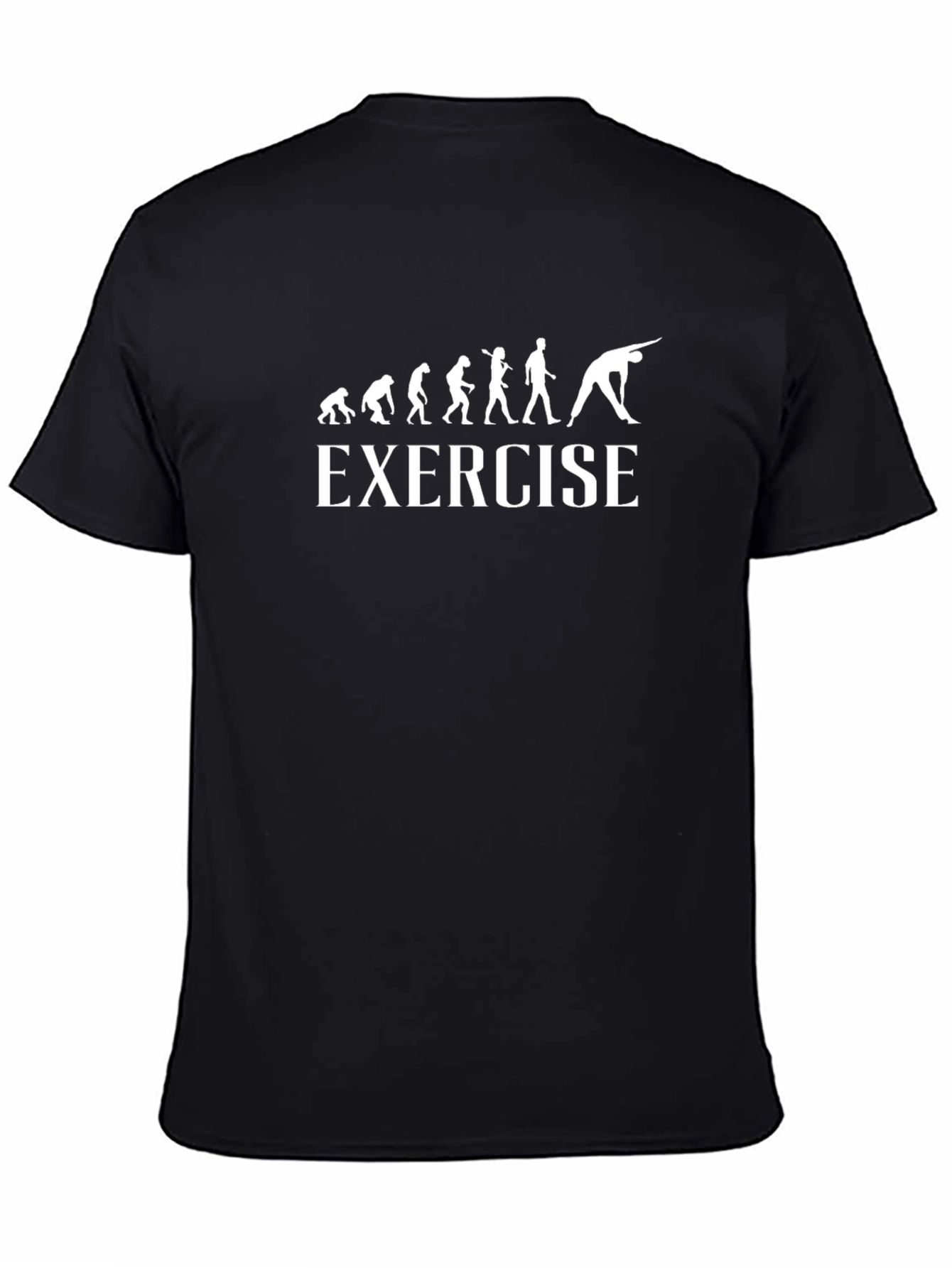 Evolution of Exercise Black T-Shirt