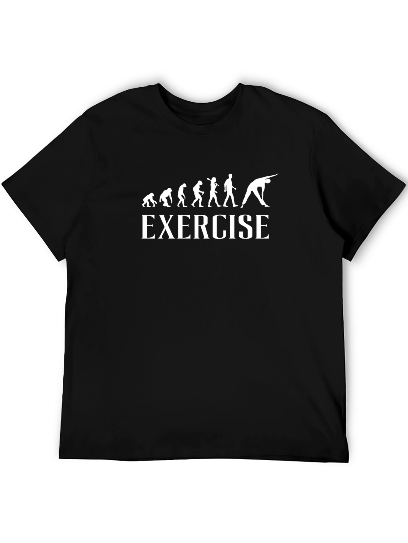 Evolution of Exercise Black T-Shirt