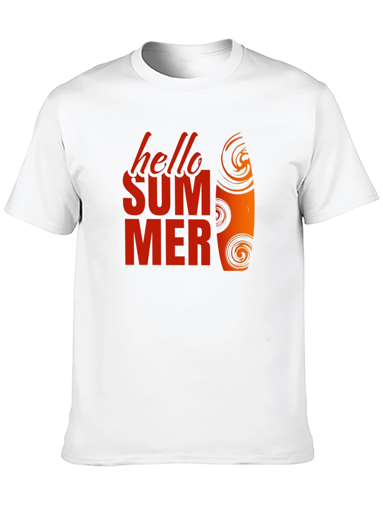 Hello Summer Graphic Tee - Black Cotton T-Shirt