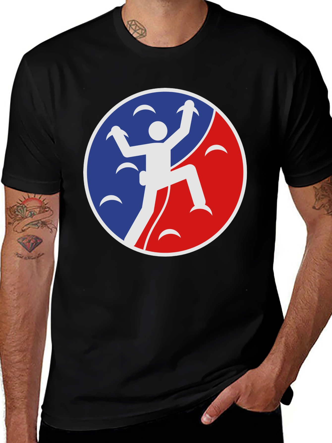 Climbing Icon Black T-Shirt