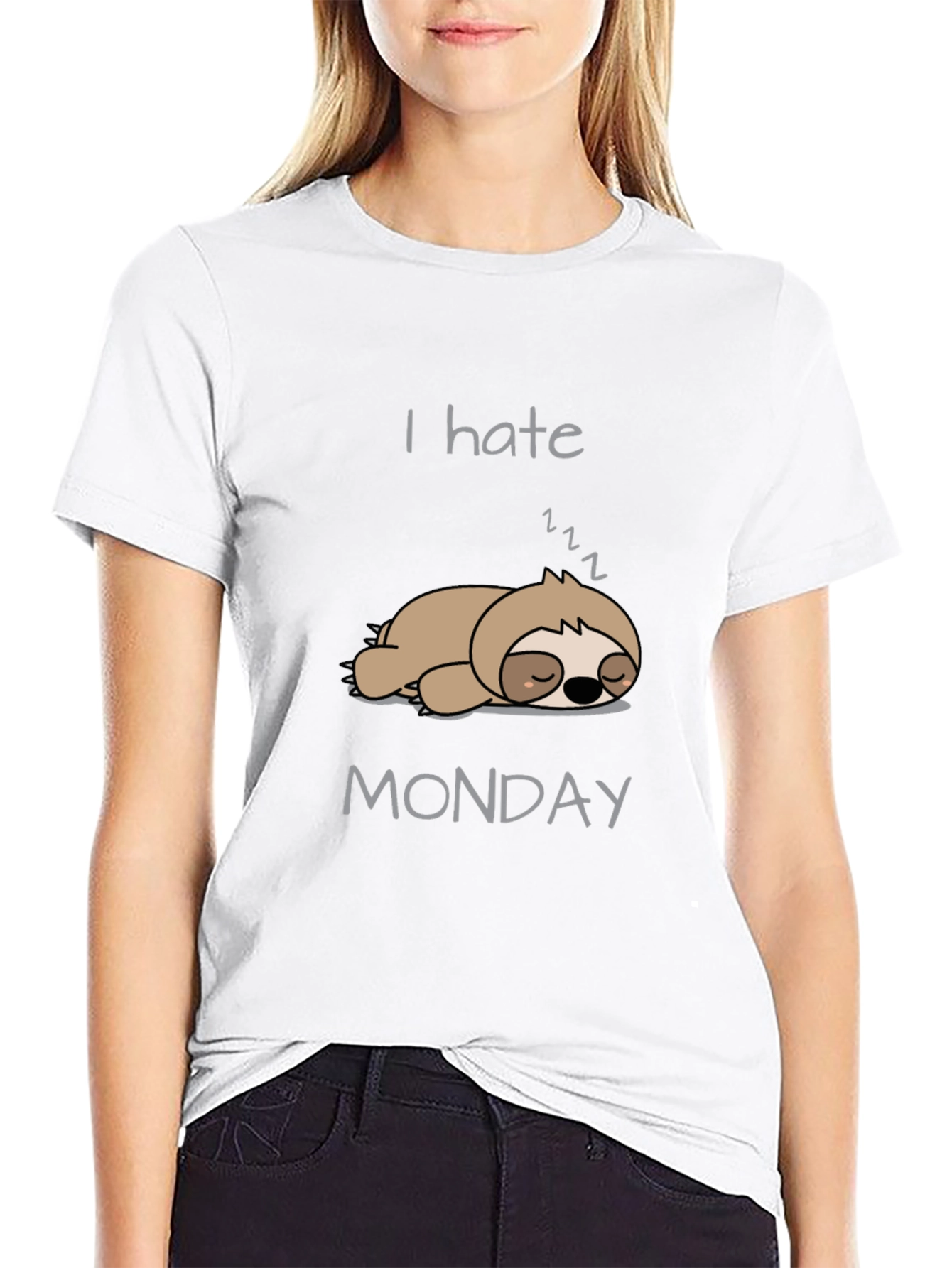 I Hate Mondays Sloth T-Shirt - Comfy Tee