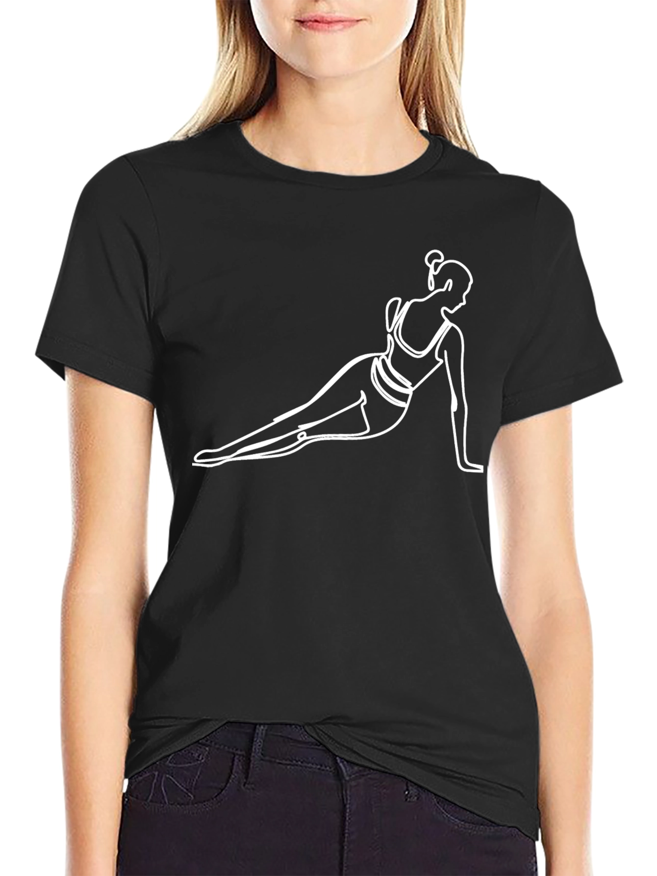Yoga Pose Graphic Tee - Stylish & Comfortable
