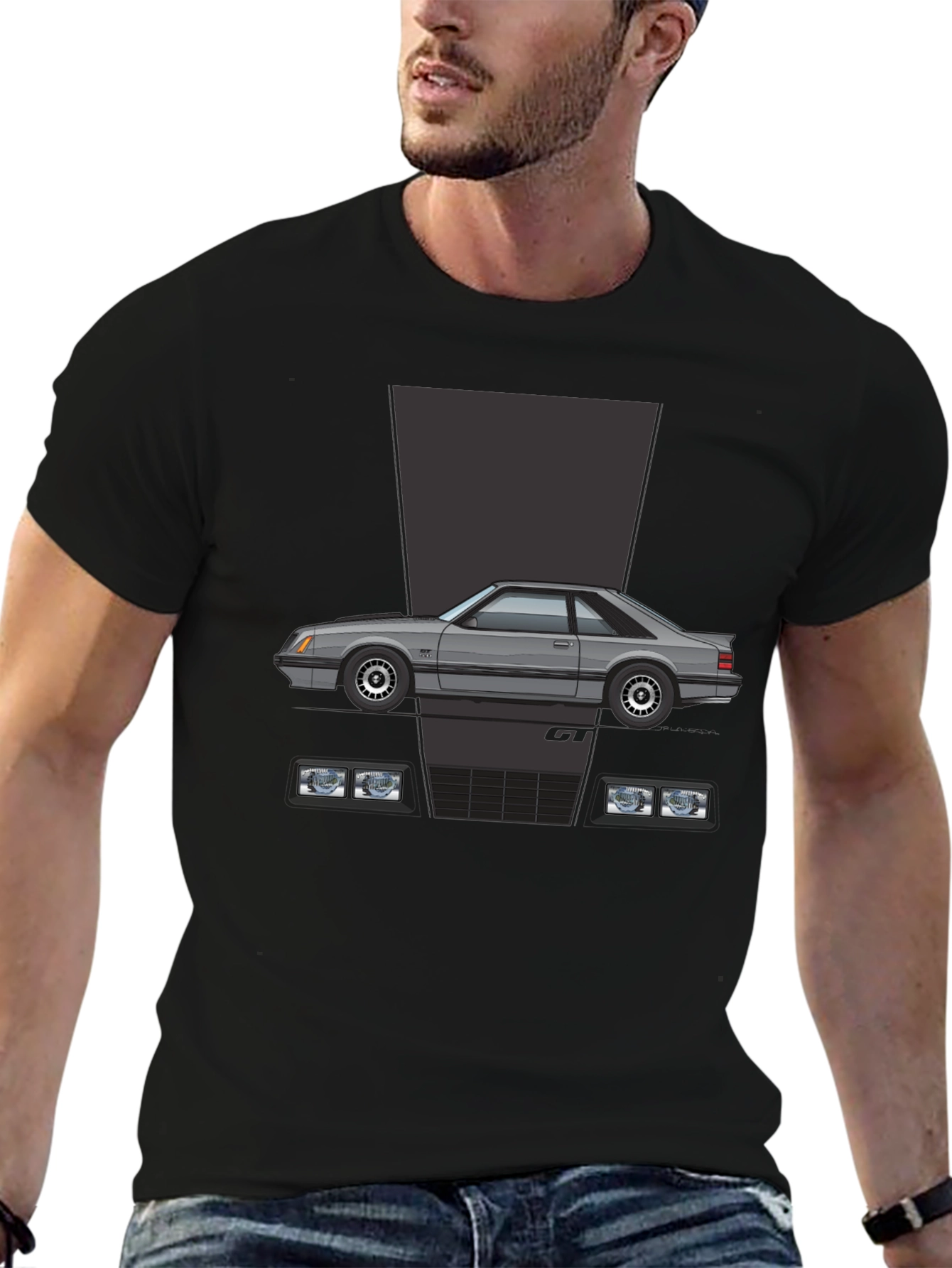 Fox Body Mustang T-Shirt - Retro Car Graphic Tee