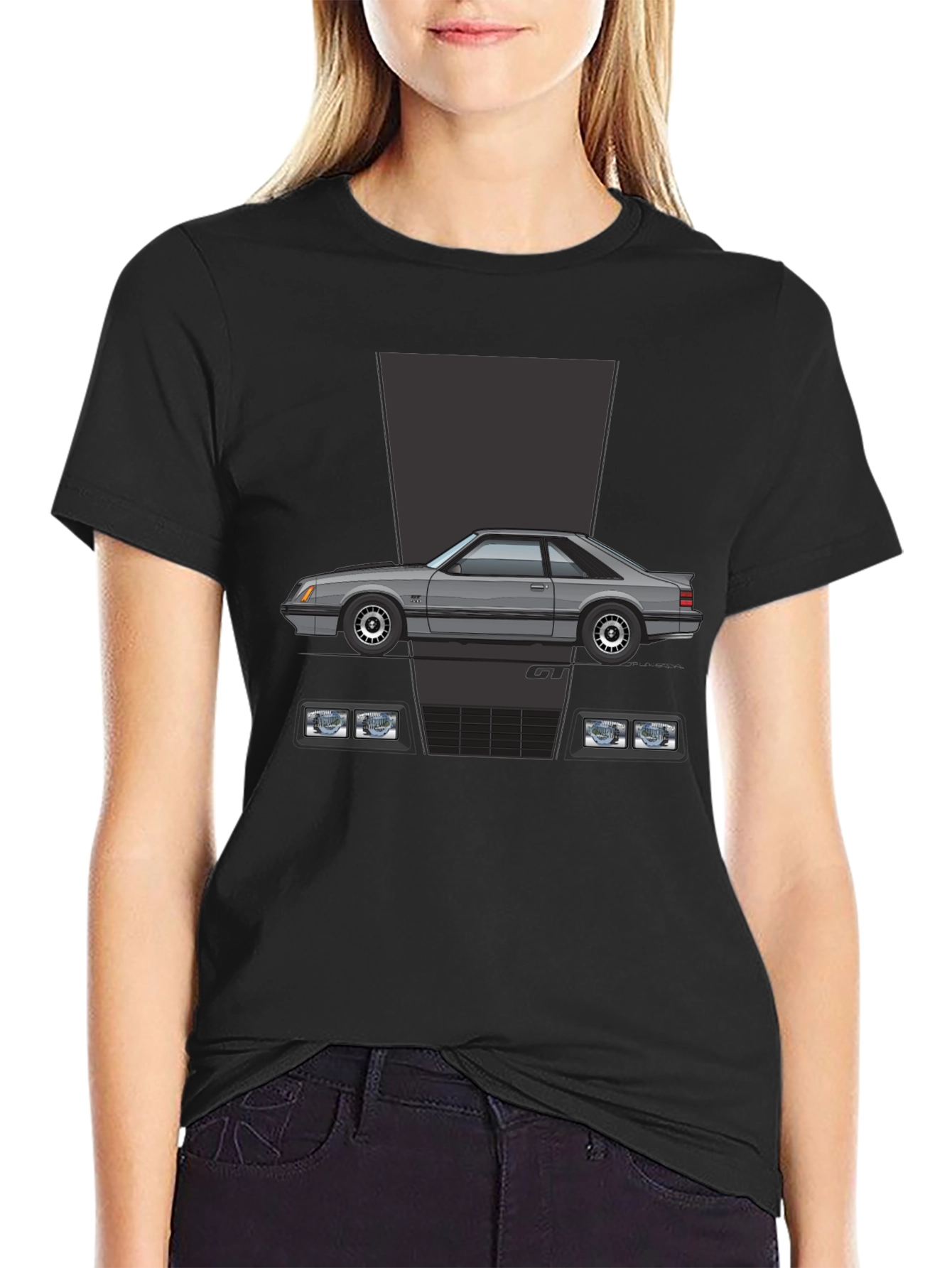 Fox Body Mustang T-Shirt - Retro Car Graphic Tee