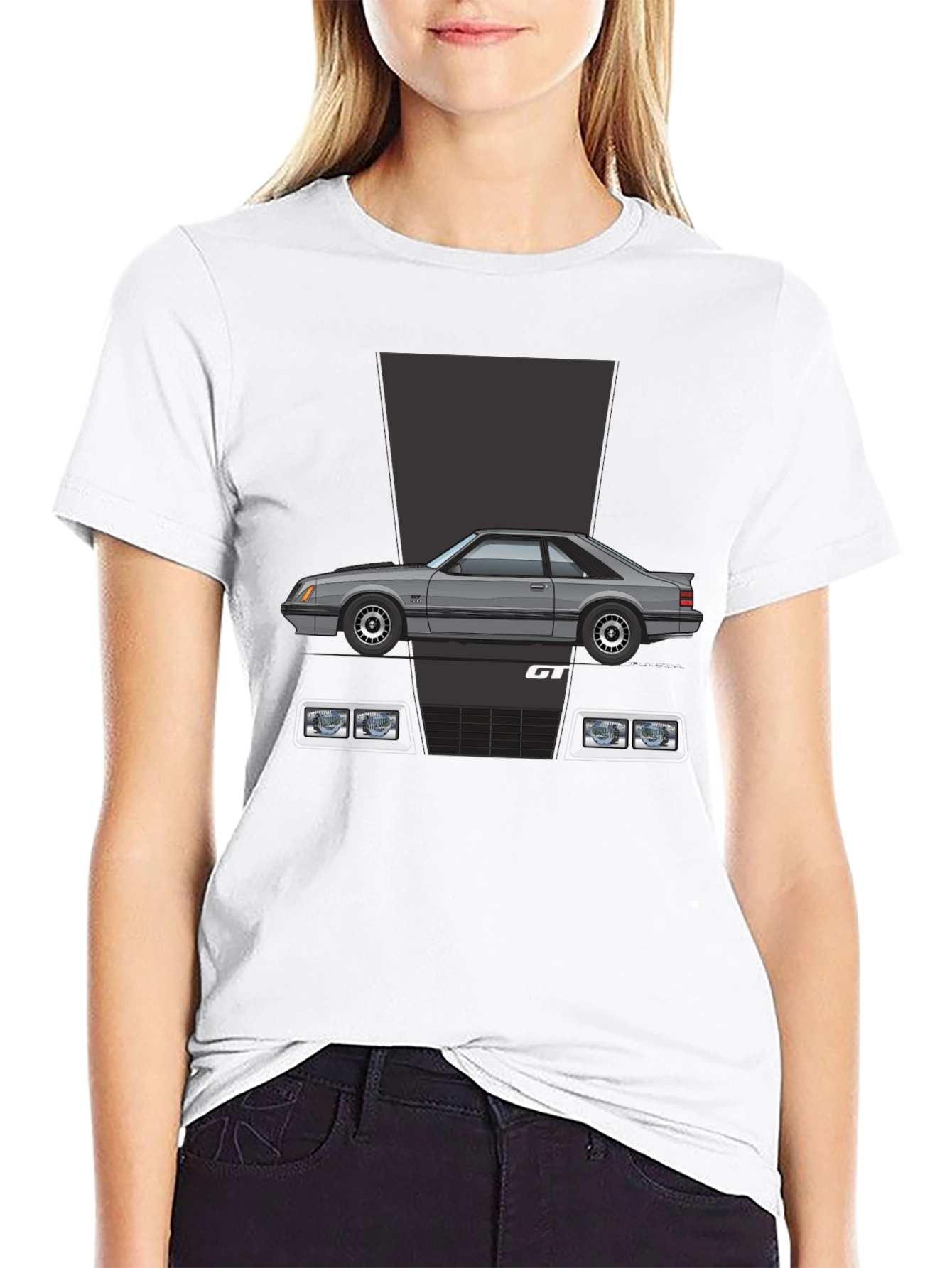 Fox Body Mustang T-Shirt - Retro Car Graphic Tee