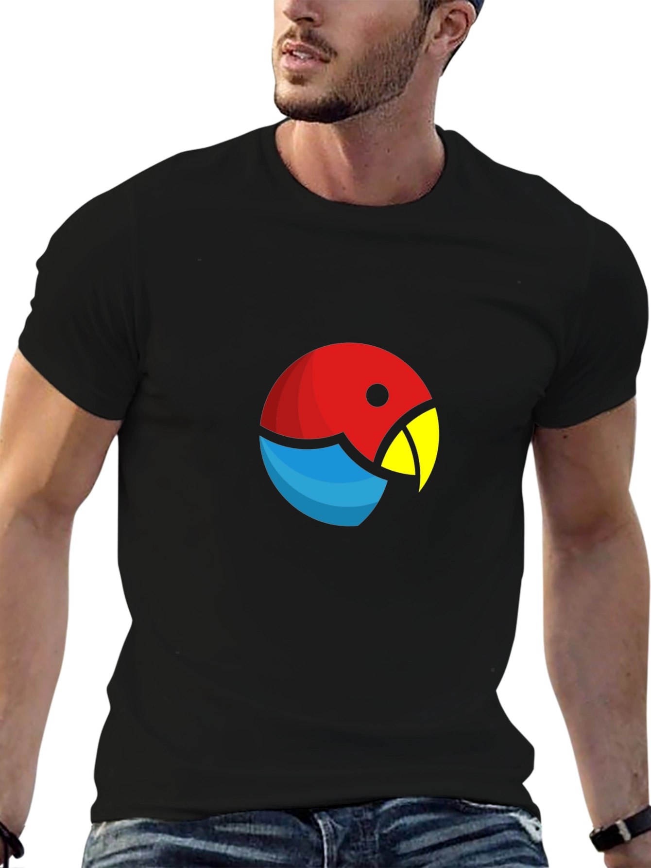Parrot Logo T-Shirt - Vibrant Graphic Tee