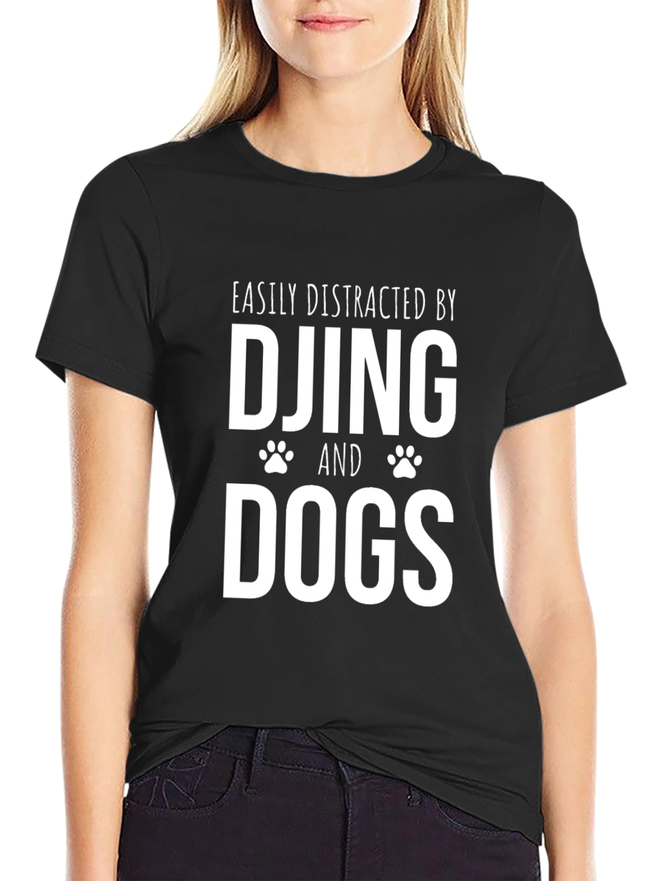 Easily Distracted By DJing and Dogs T-Shirt