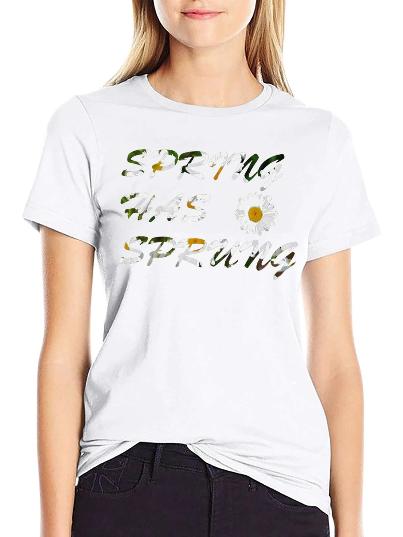 Spring Has Sprung T-Shirt - Floral Design