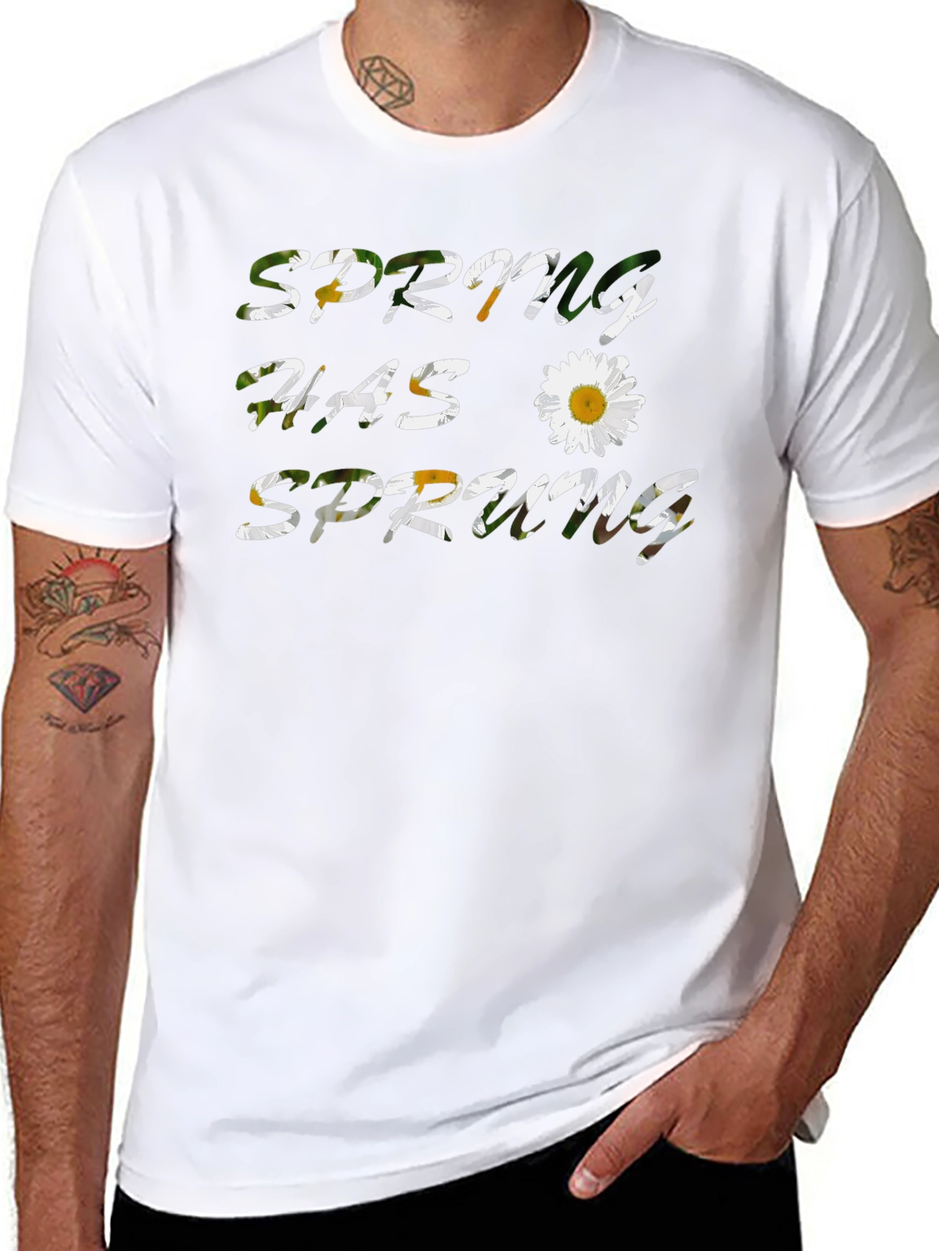 Spring Has Sprung T-Shirt - Floral Design